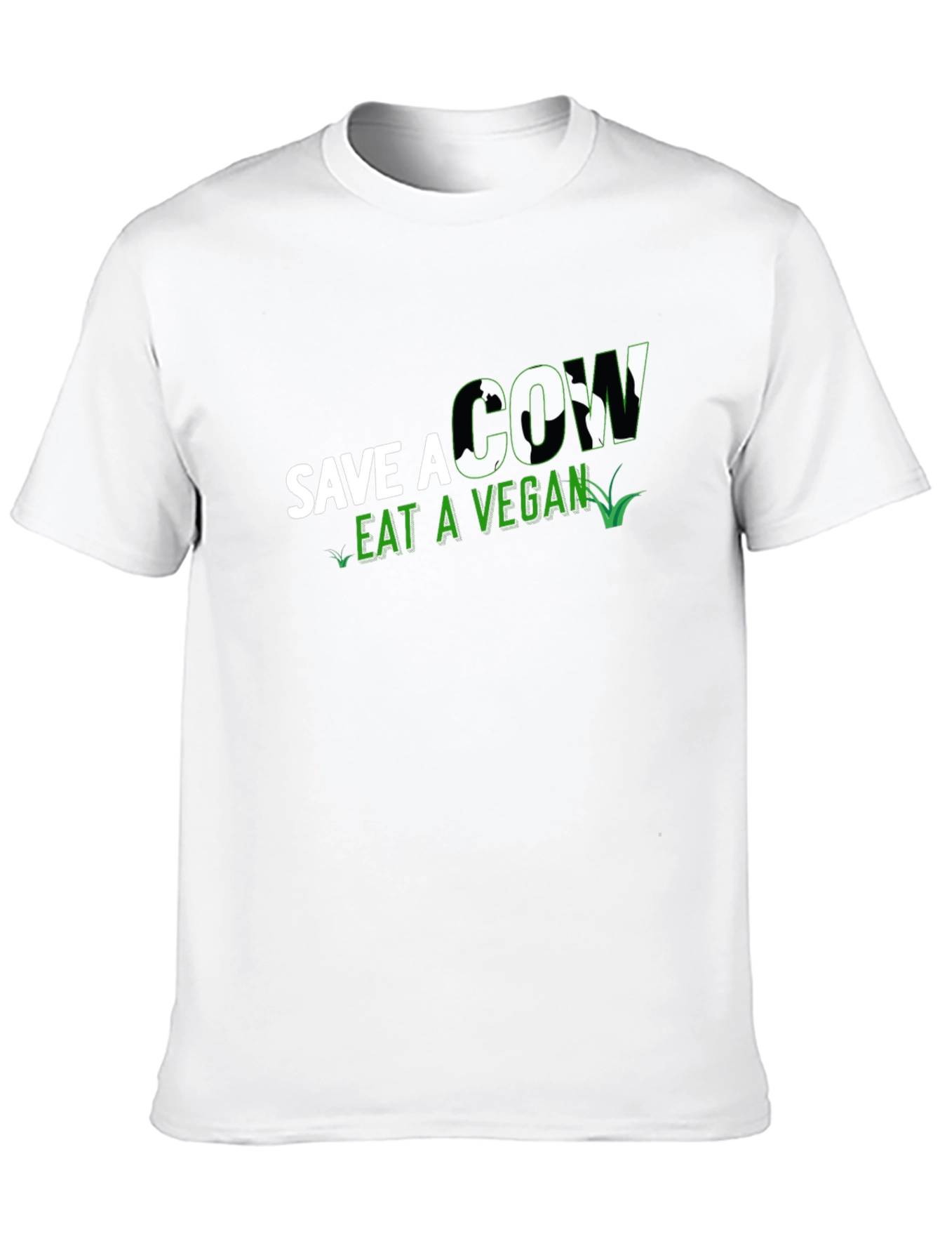 Save a Cow Eat a Vegan Black T-Shirt