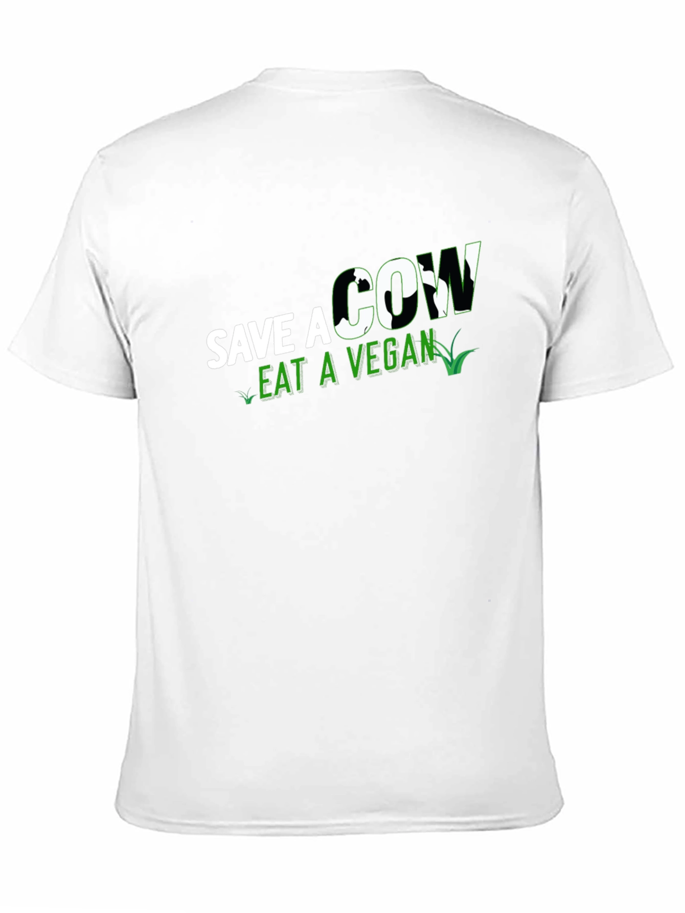 Save a Cow Eat a Vegan Black T-Shirt