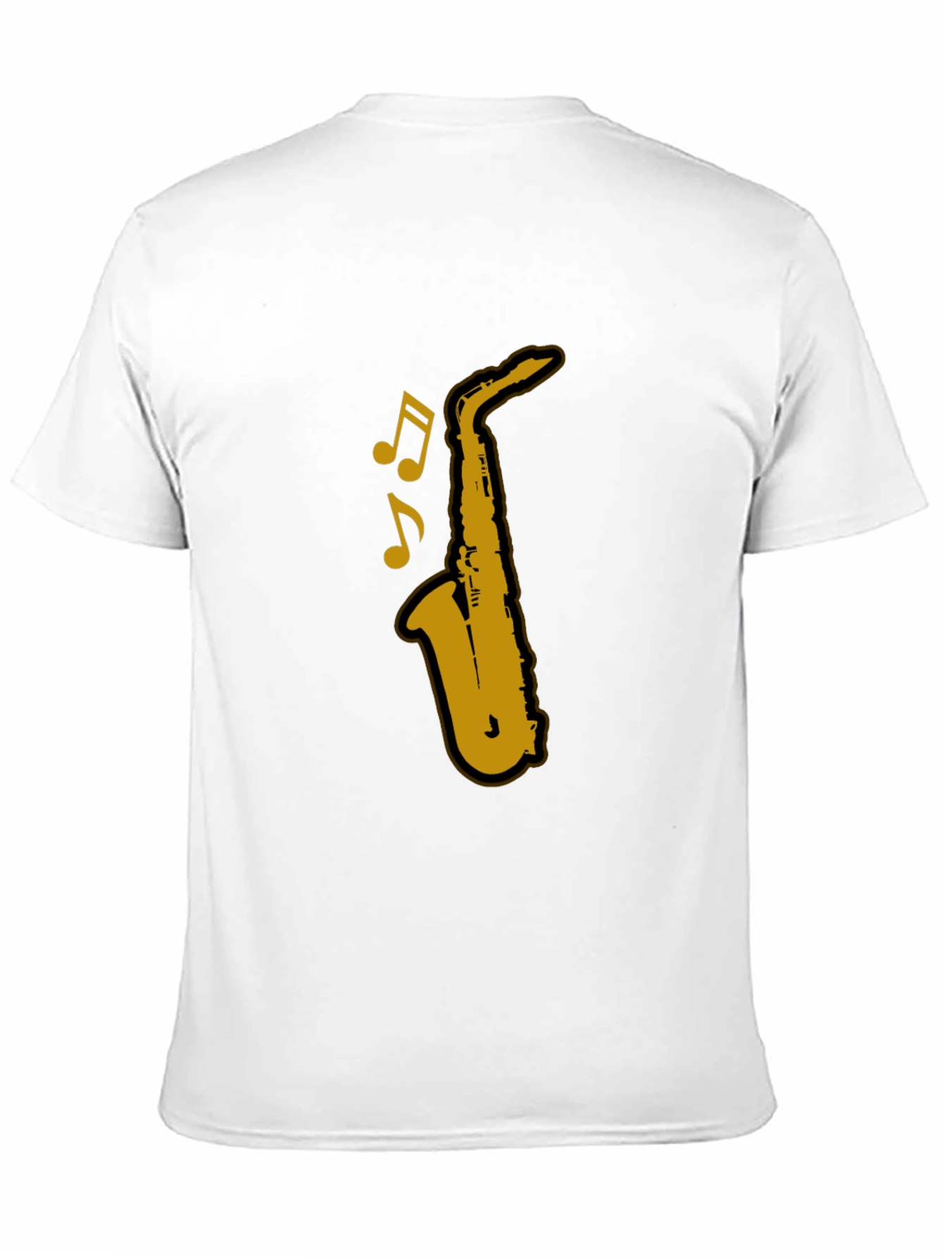 Saxophone Graphic T-Shirt - Black