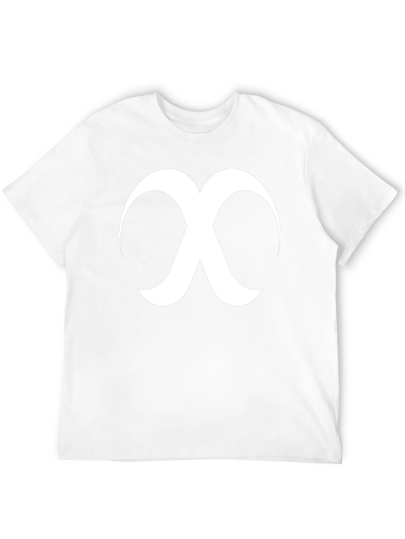 Minimalist Crescent Moon X Graphic Black T-Shirt