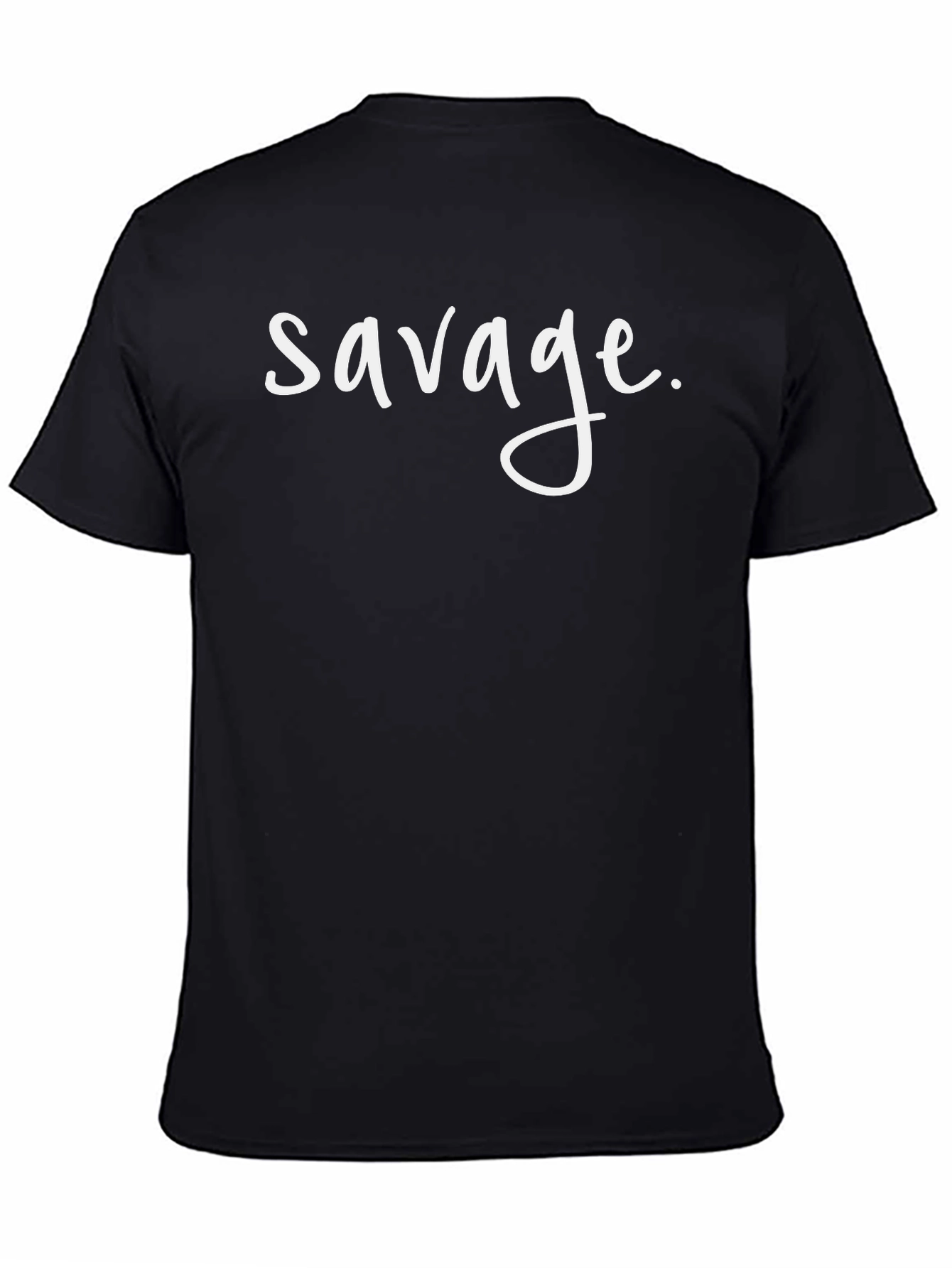 Savage Graphic Tee - Mens Black Cotton T-Shirt