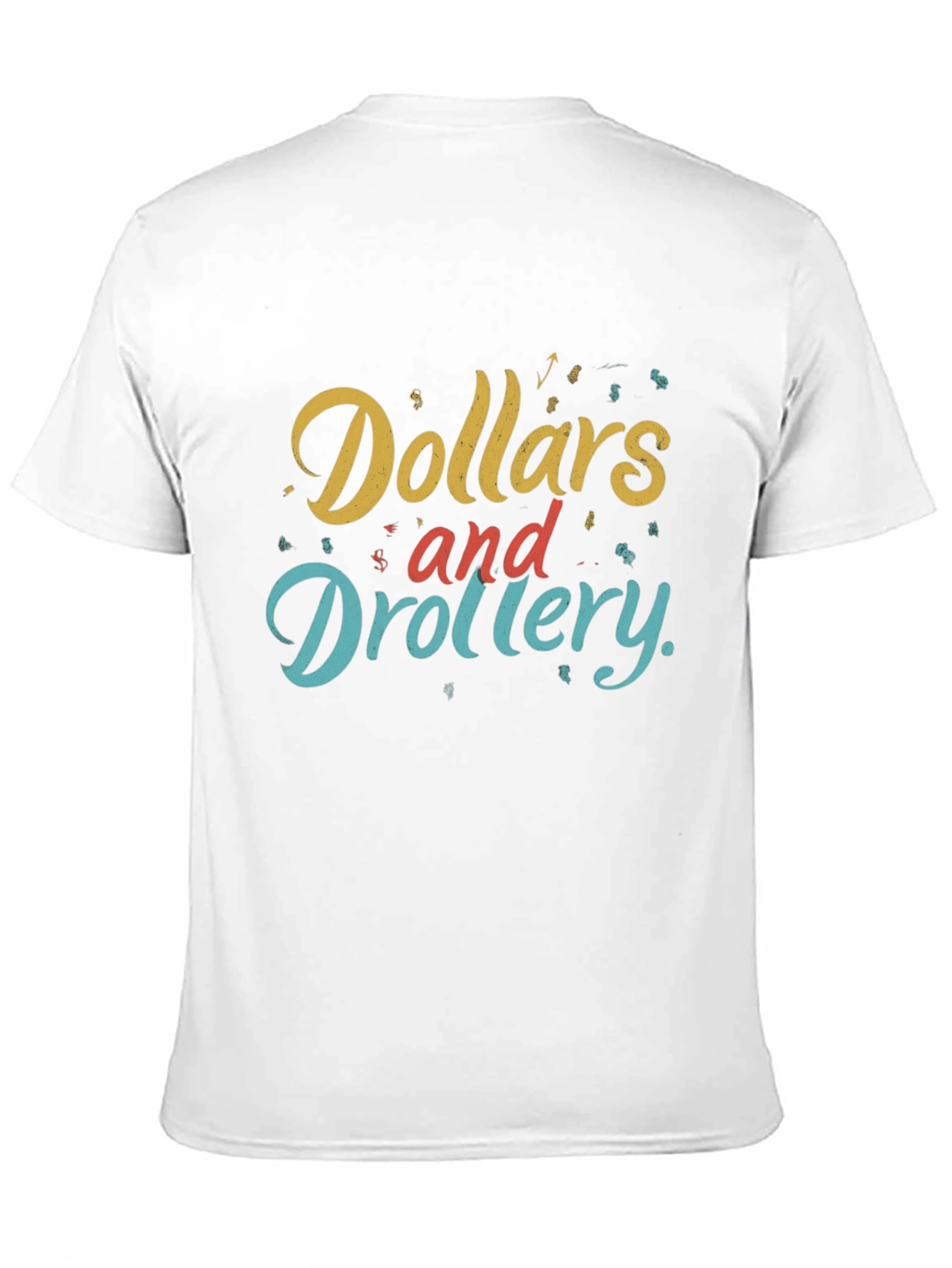 Dollars and Drollery Black Graphic Tee