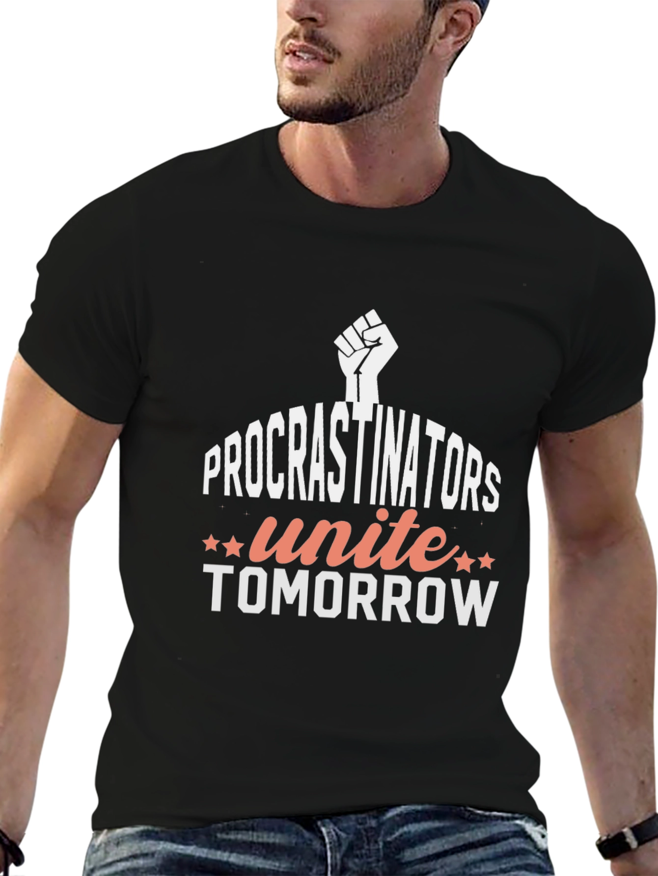 Procrastinators Unite Tomorrow Graphic T-Shirt