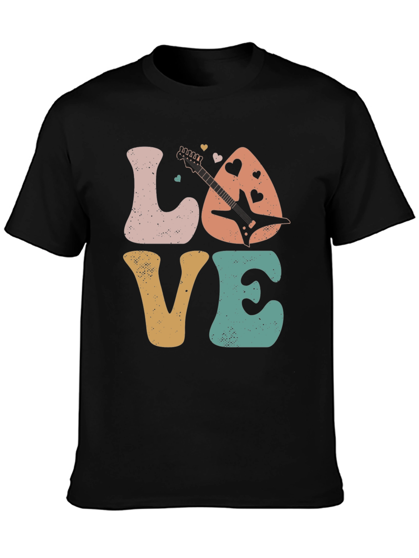 Retro Love Guitar Graphic Tee