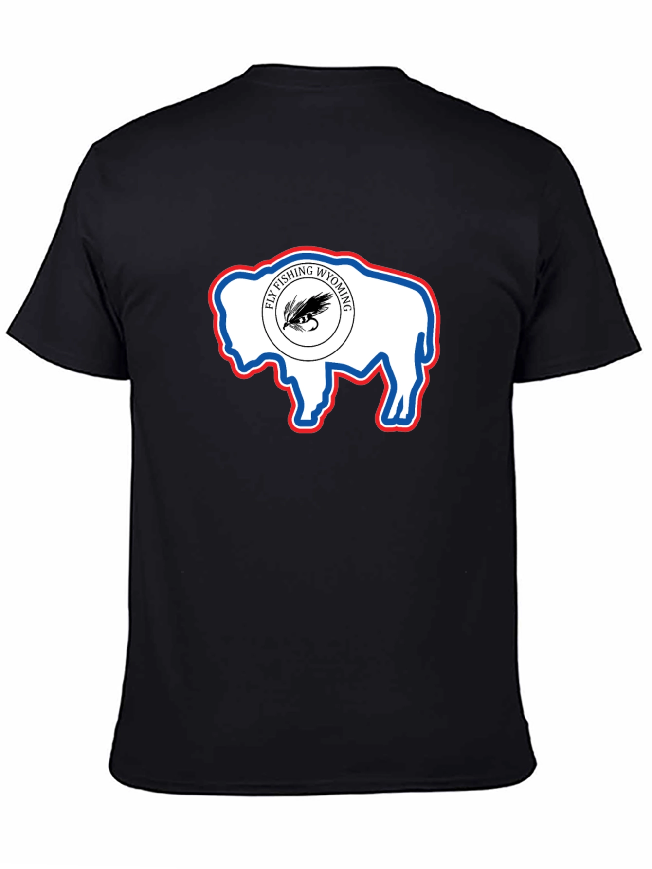 Wyoming Fly Fishing Buffalo T-Shirt