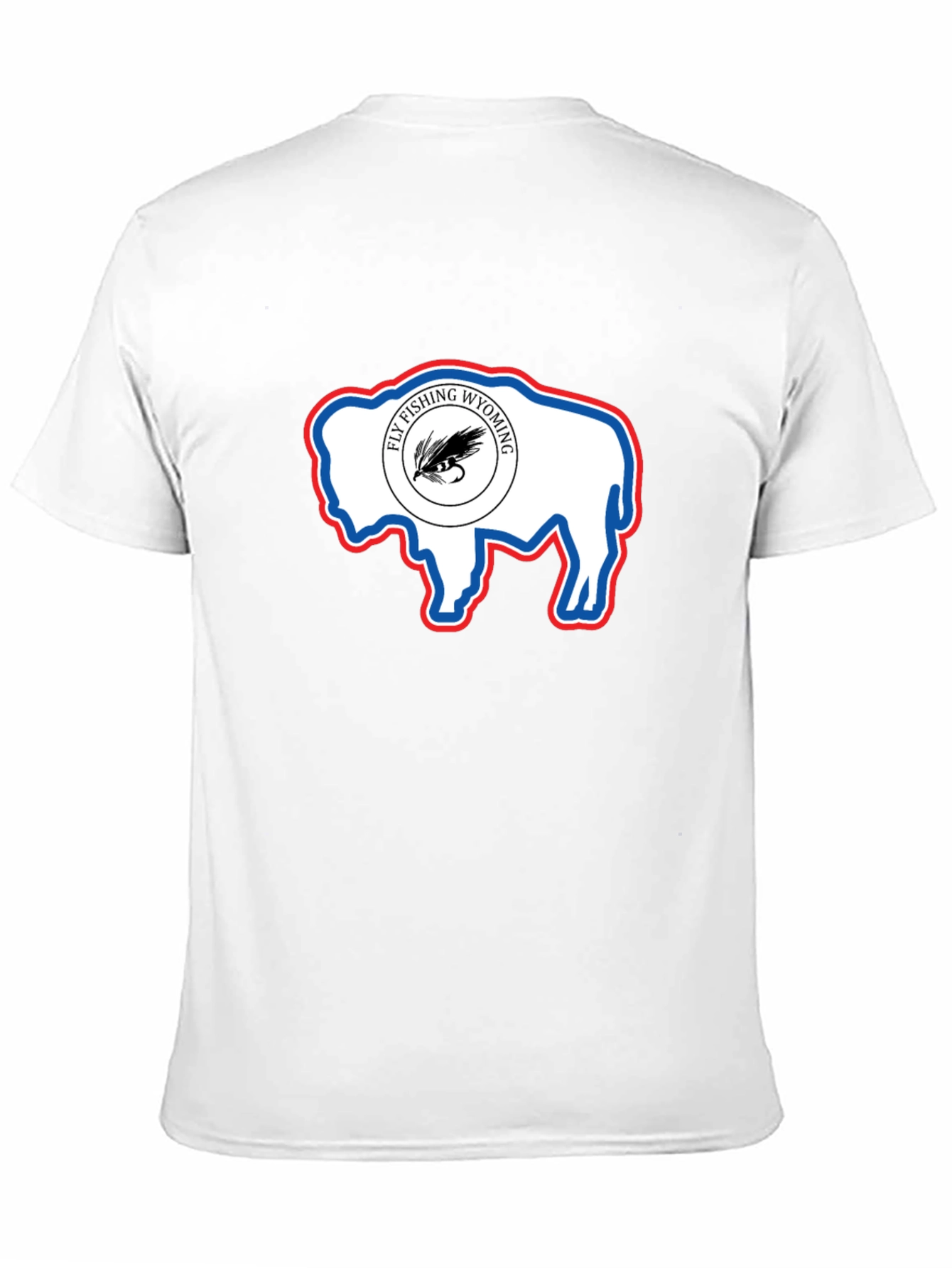 Wyoming Fly Fishing Buffalo T-Shirt