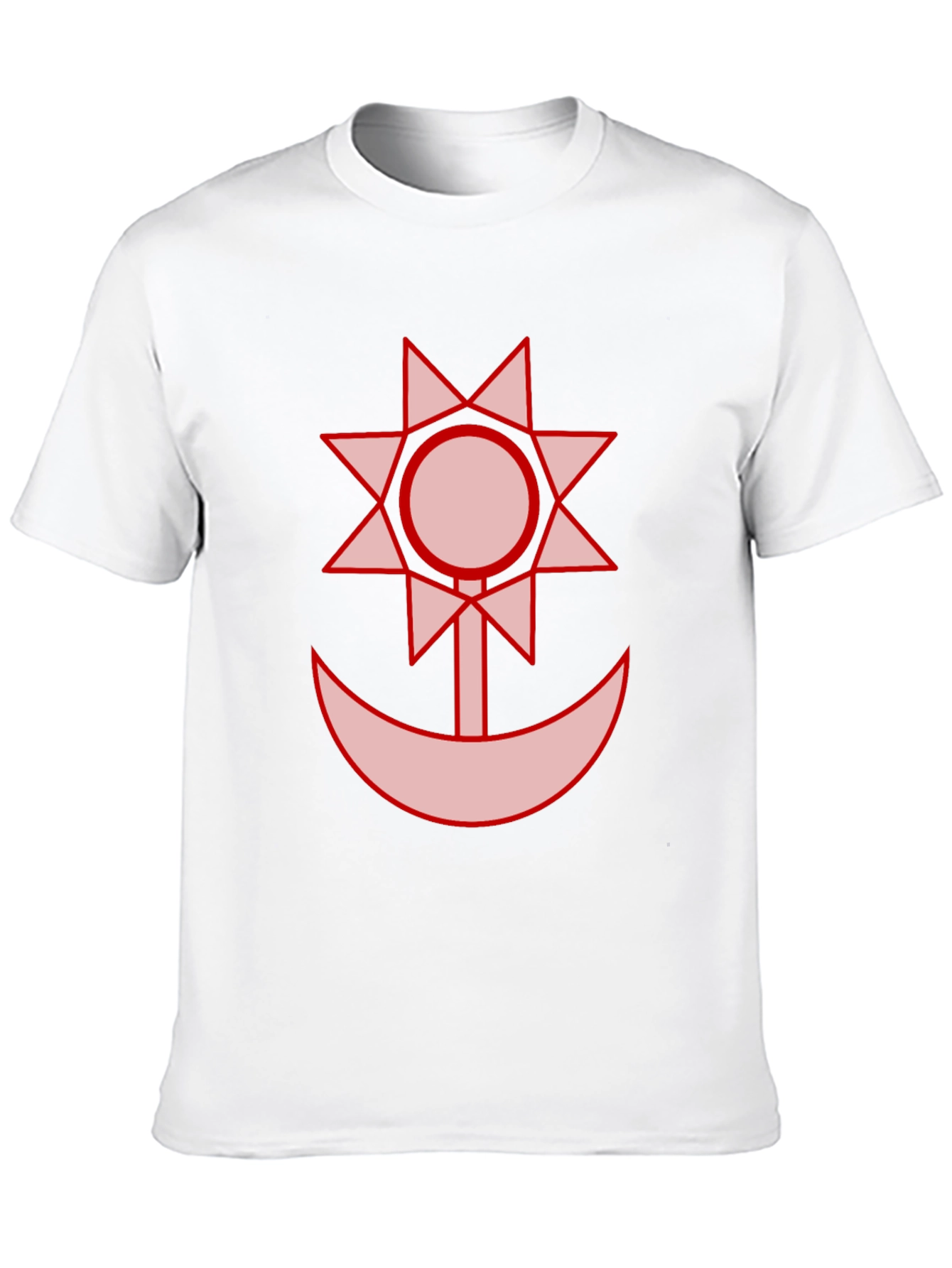 Graphic Black T-Shirt - Sun and Moon Design