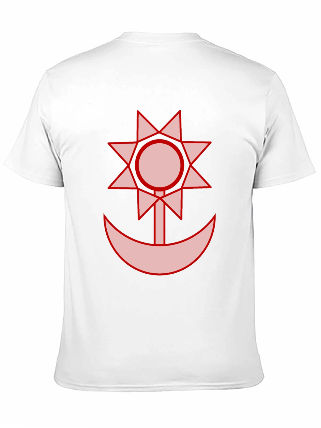 Graphic Black T-Shirt - Sun and Moon Design