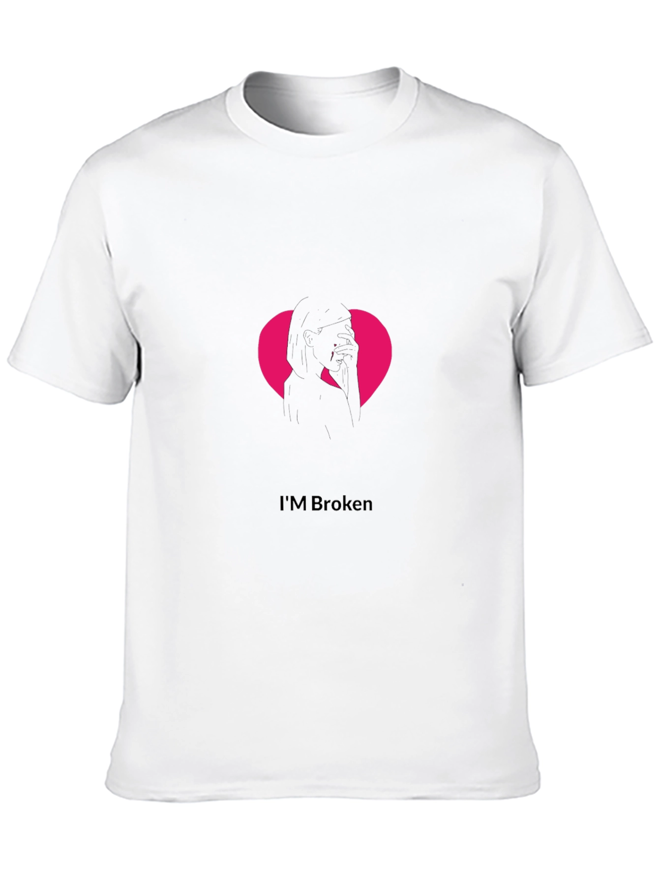 Im Broken Heart Graphic Tee - Trendy Mens T-Shirt