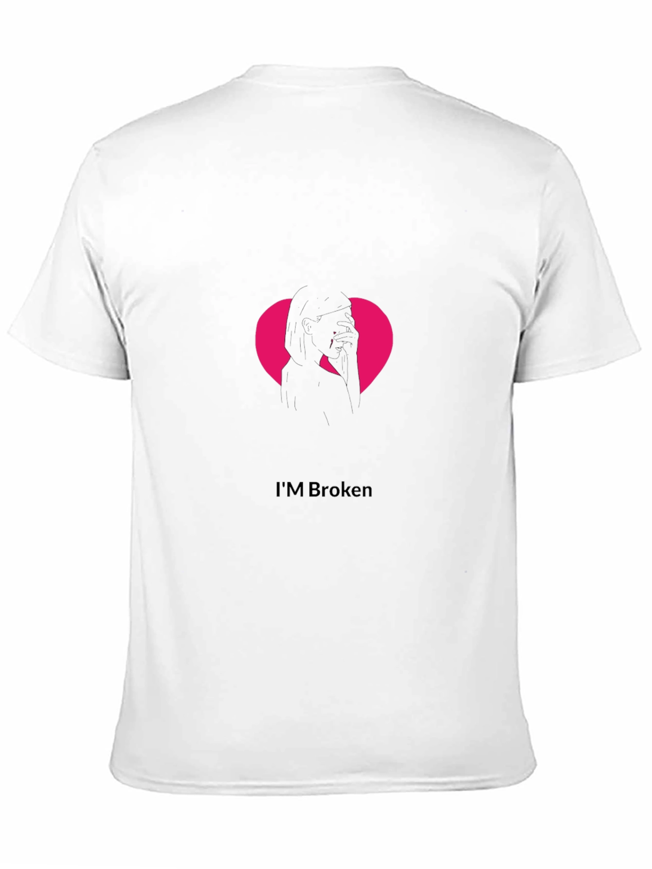 Im Broken Heart Graphic Tee - Trendy Mens T-Shirt