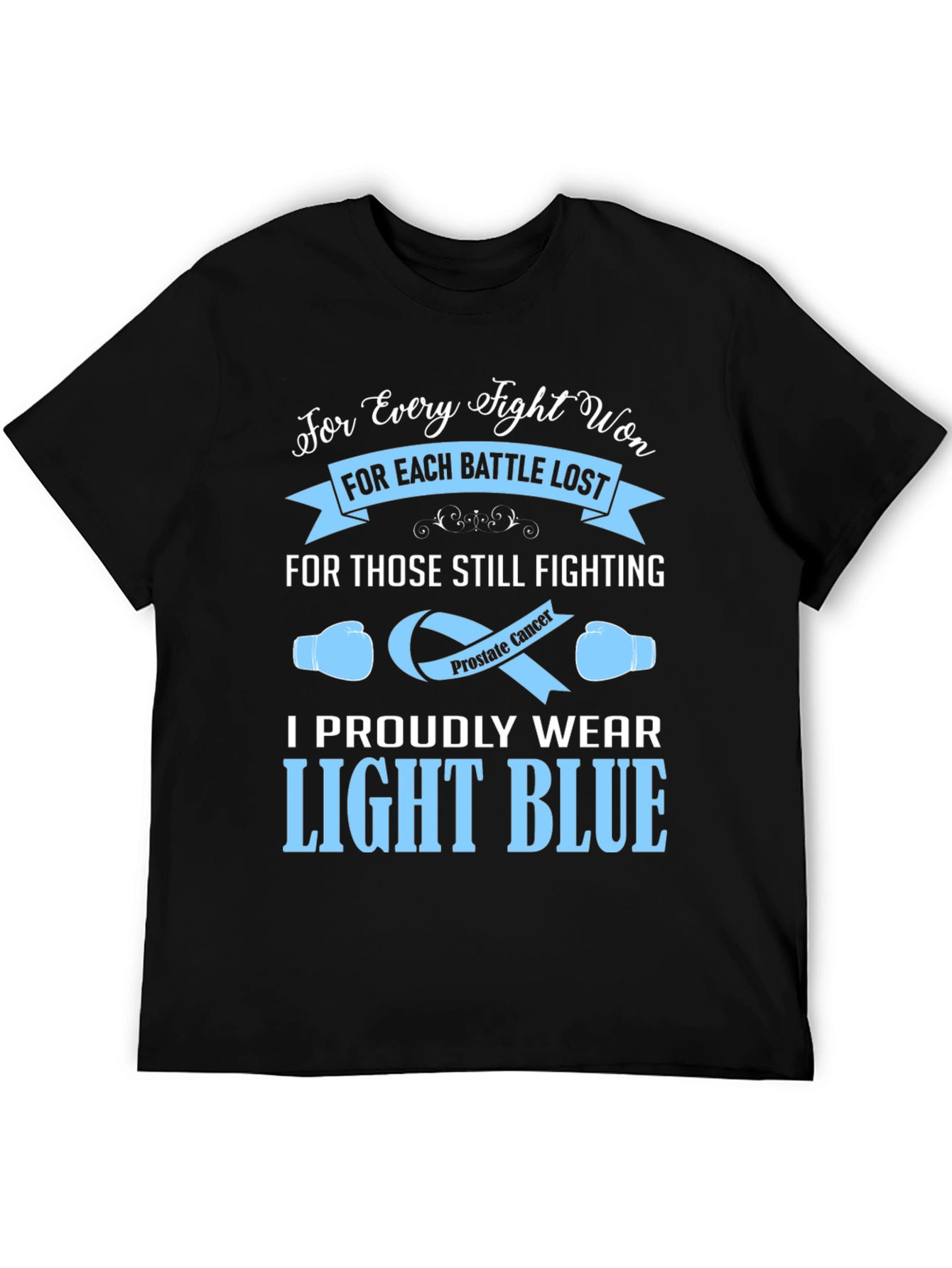 Prostate Cancer Awareness T-Shirt - Light Blue Pride