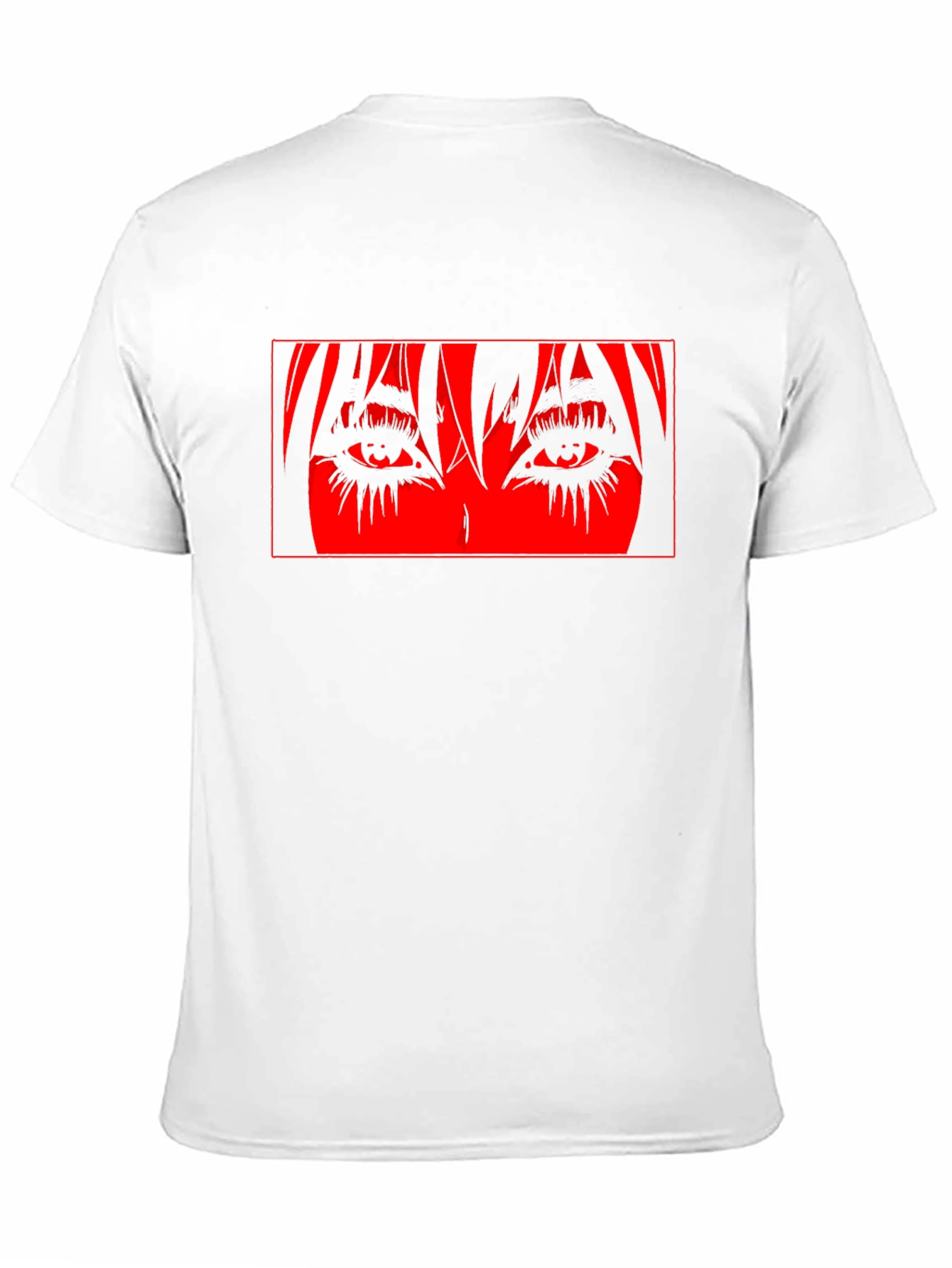 Anime Eyes Graphic Black T-Shirt