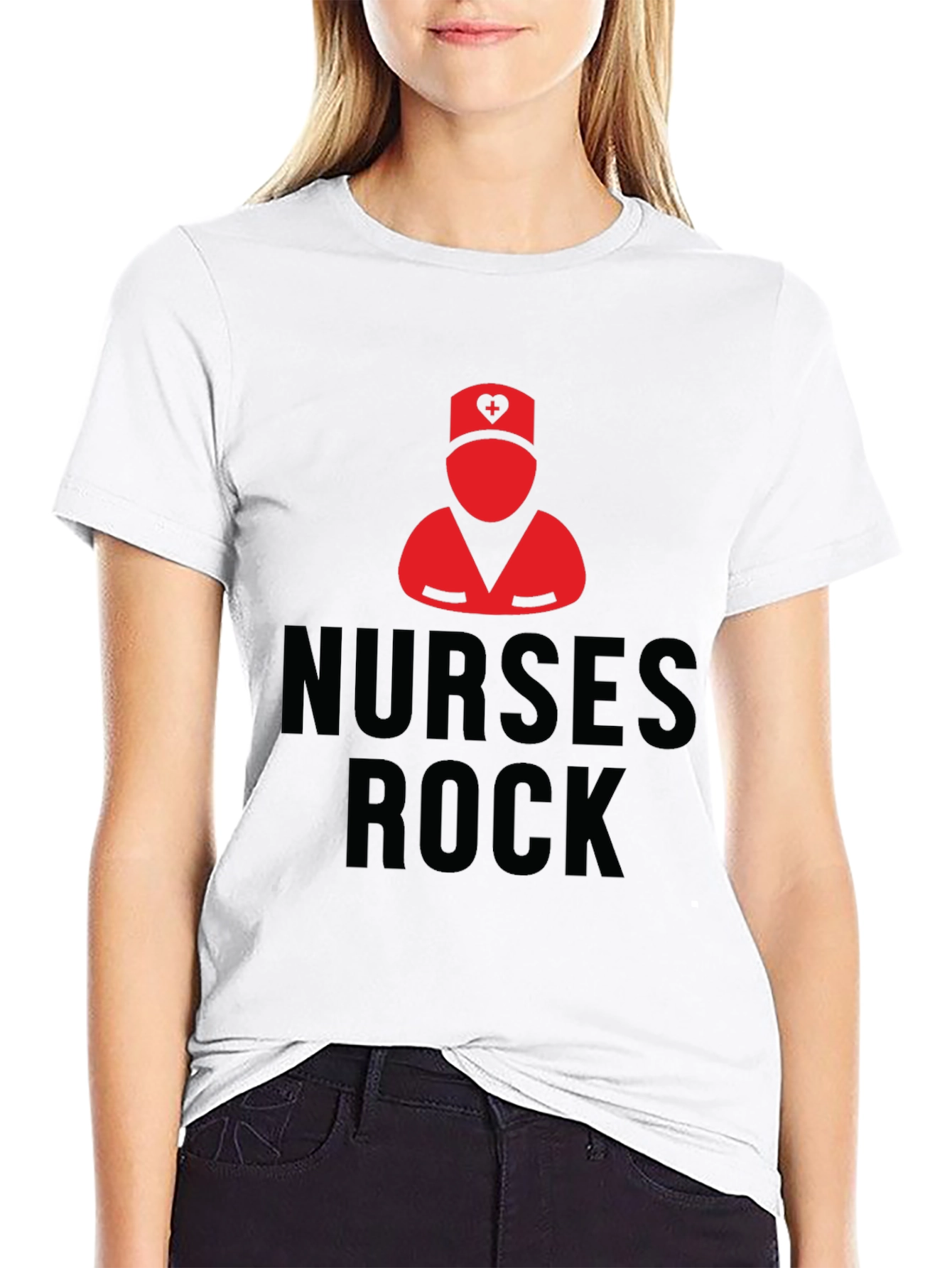 Nurses Rock Black T-Shirt | Nurse Pride Apparel