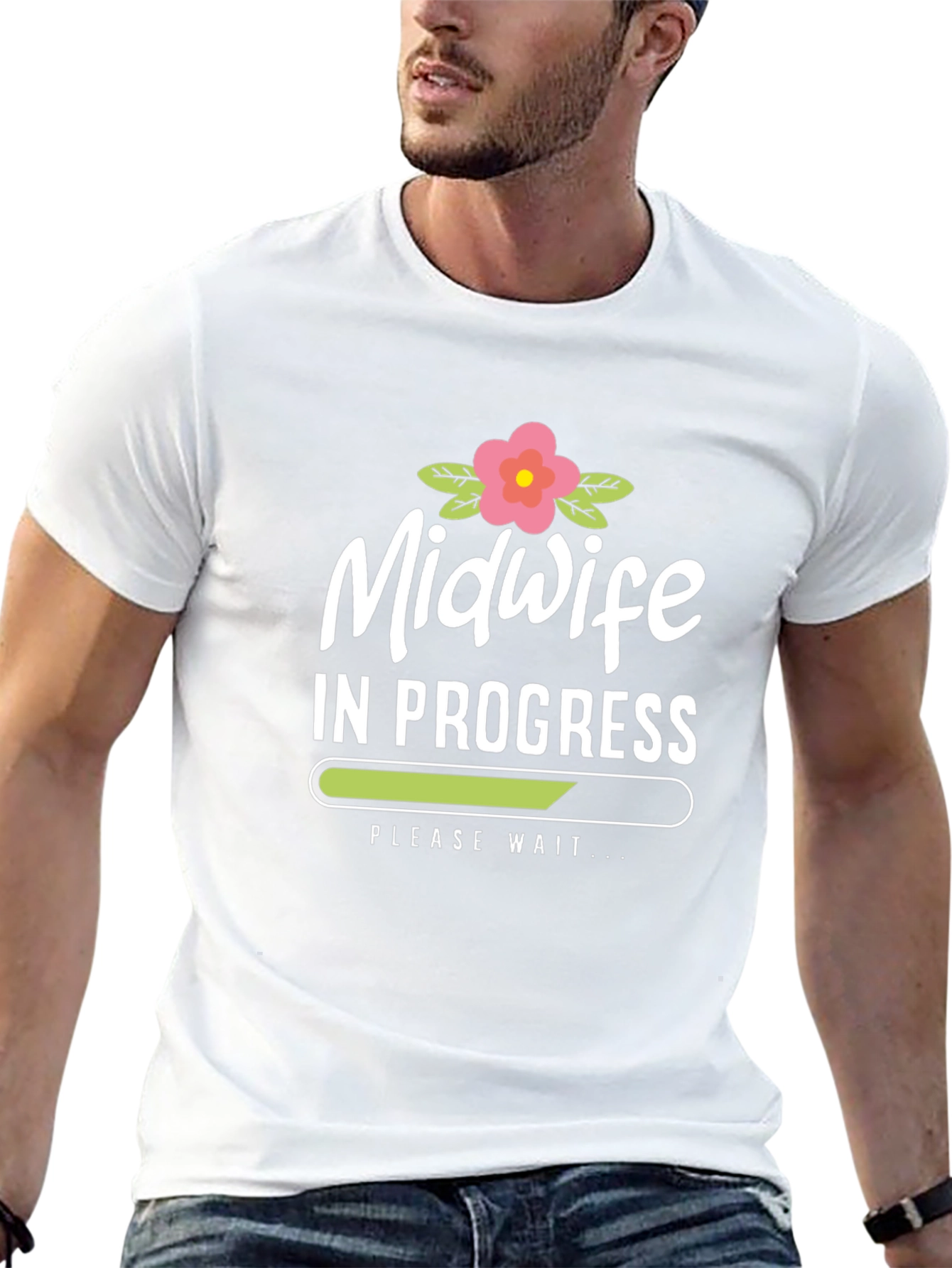 Midwife In Progress Black T-Shirt