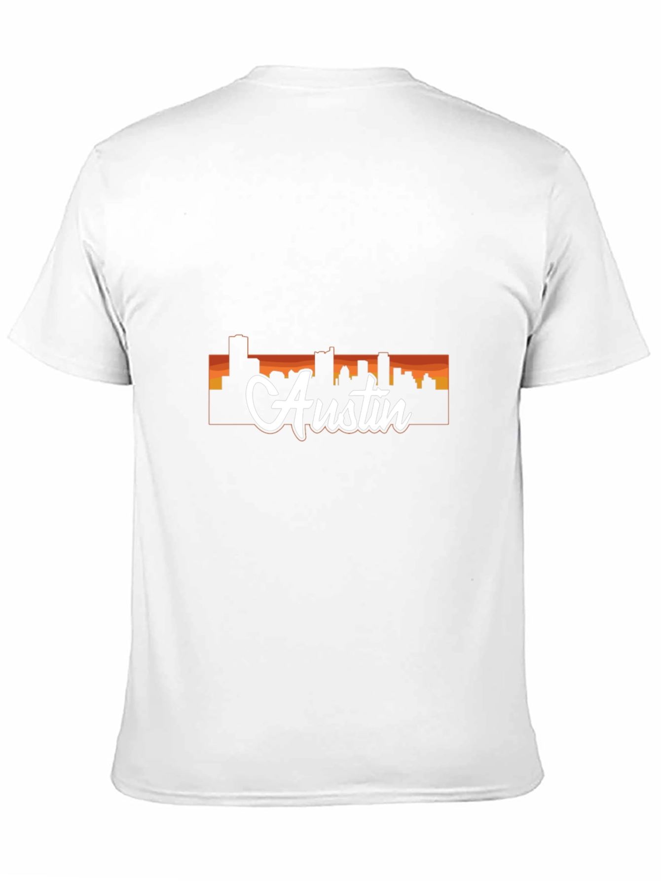 Austin Skyline T-Shirt - Mens Black Graphic Tee