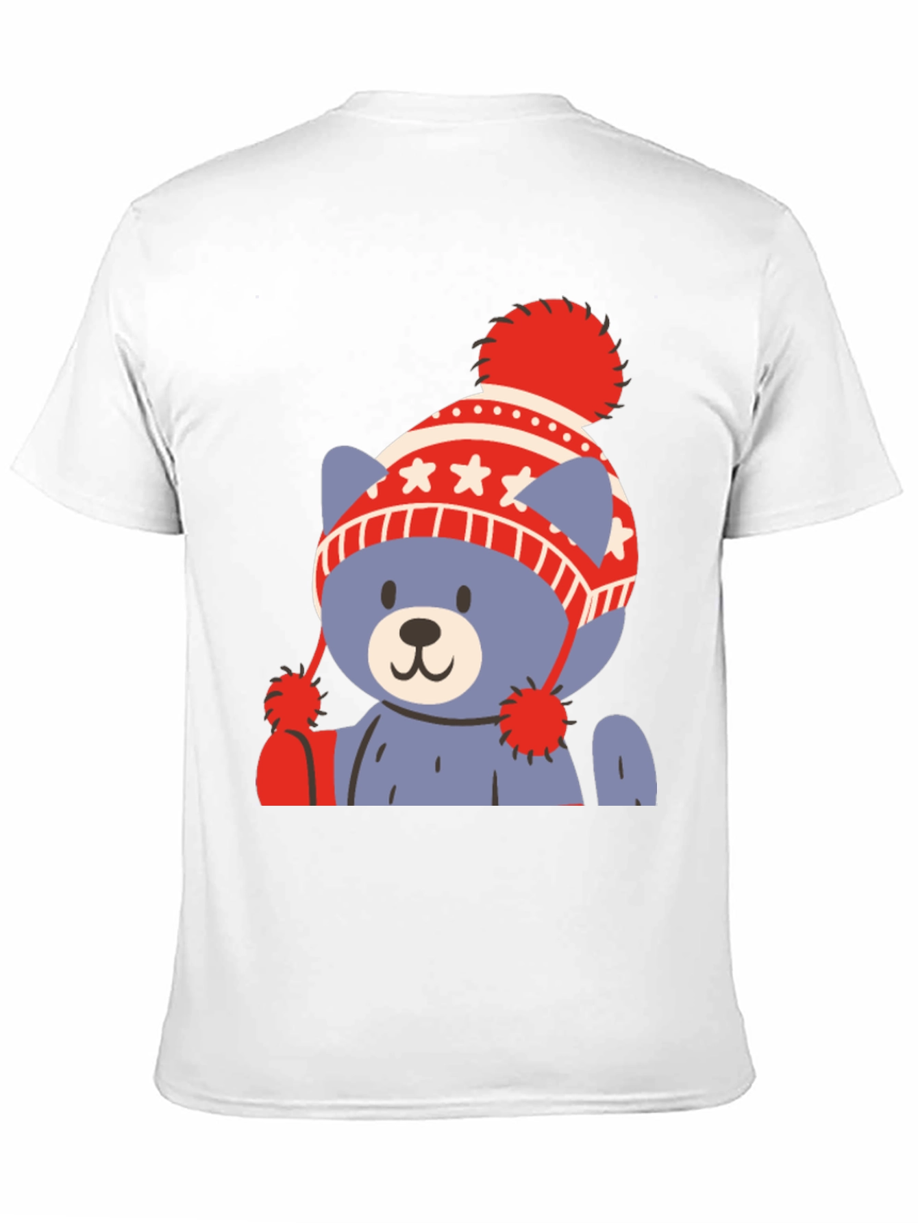 Cute Bear in Winter Hat Graphic Tee