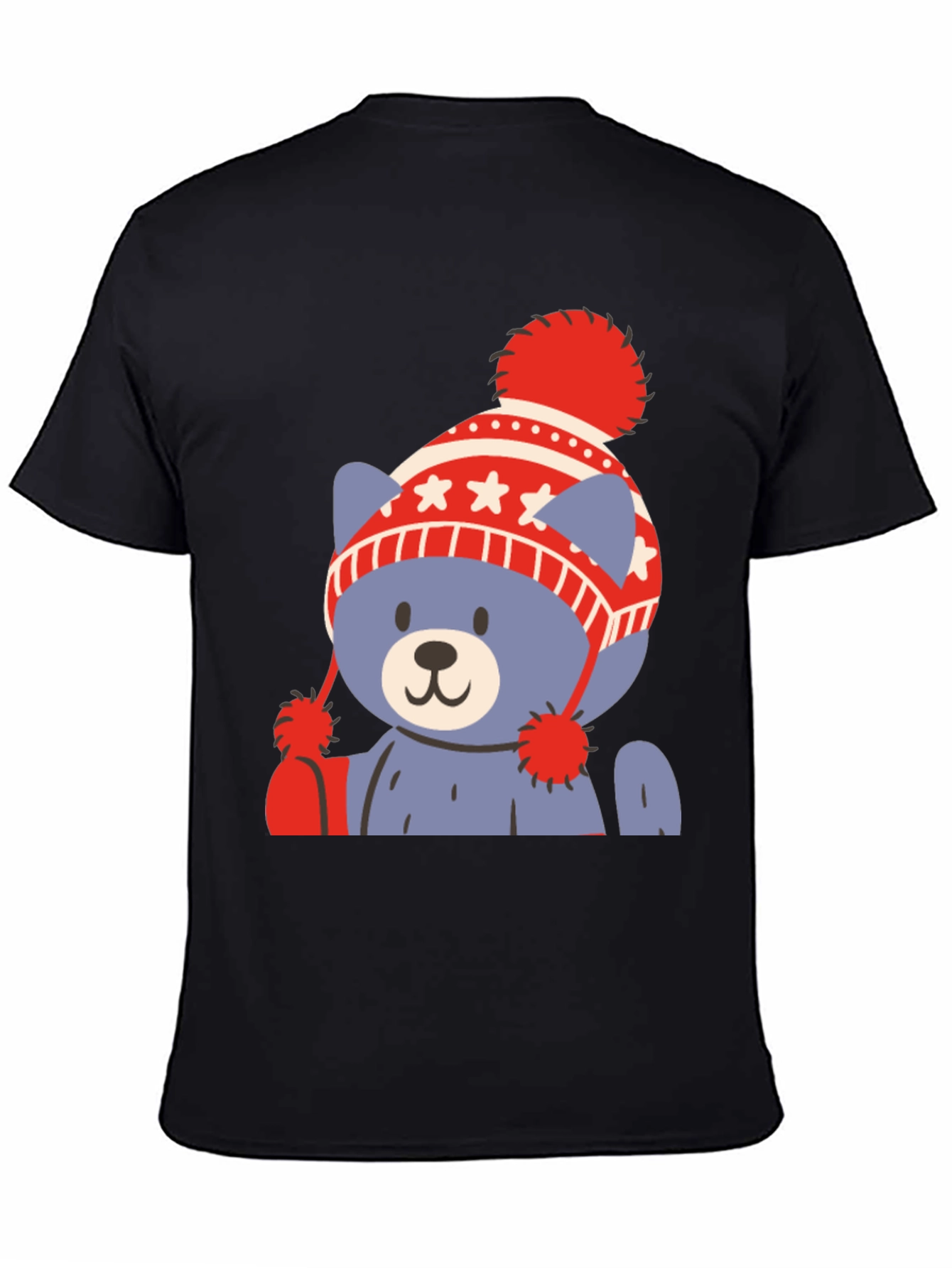 Cute Bear in Winter Hat Graphic Tee