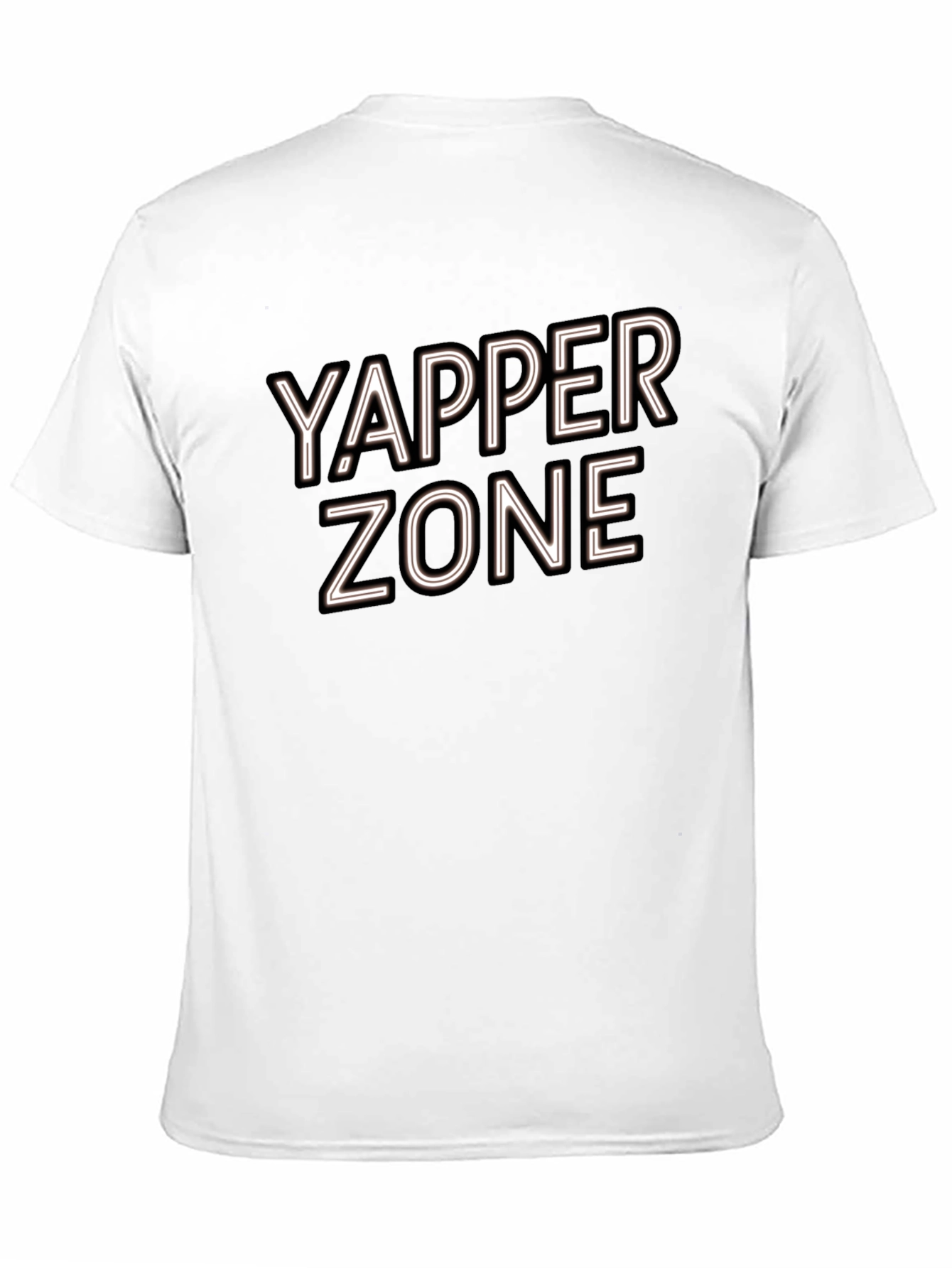 Yapper Zone Black T-Shirt - Casual Style