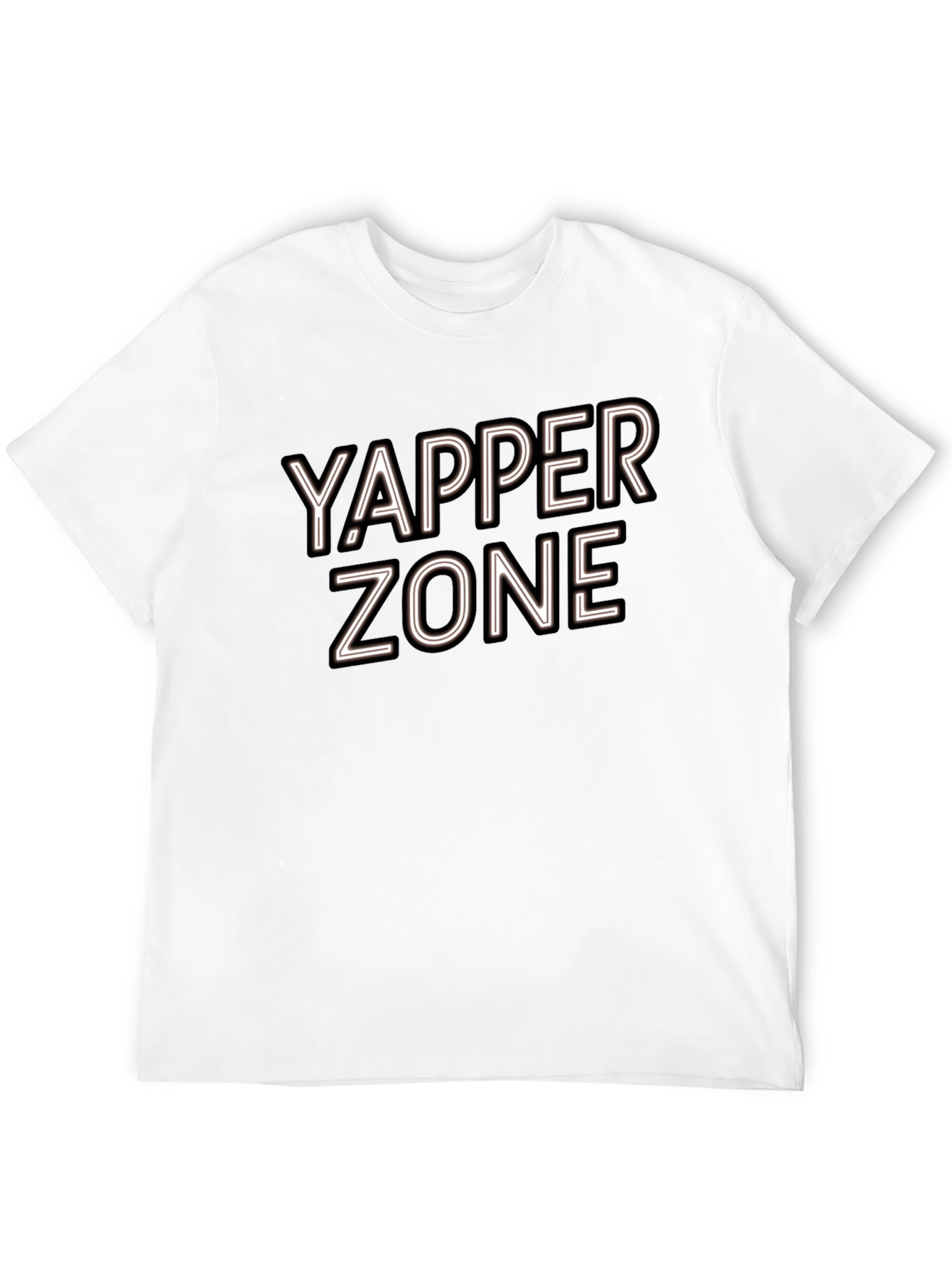 Yapper Zone Black T-Shirt - Casual Style