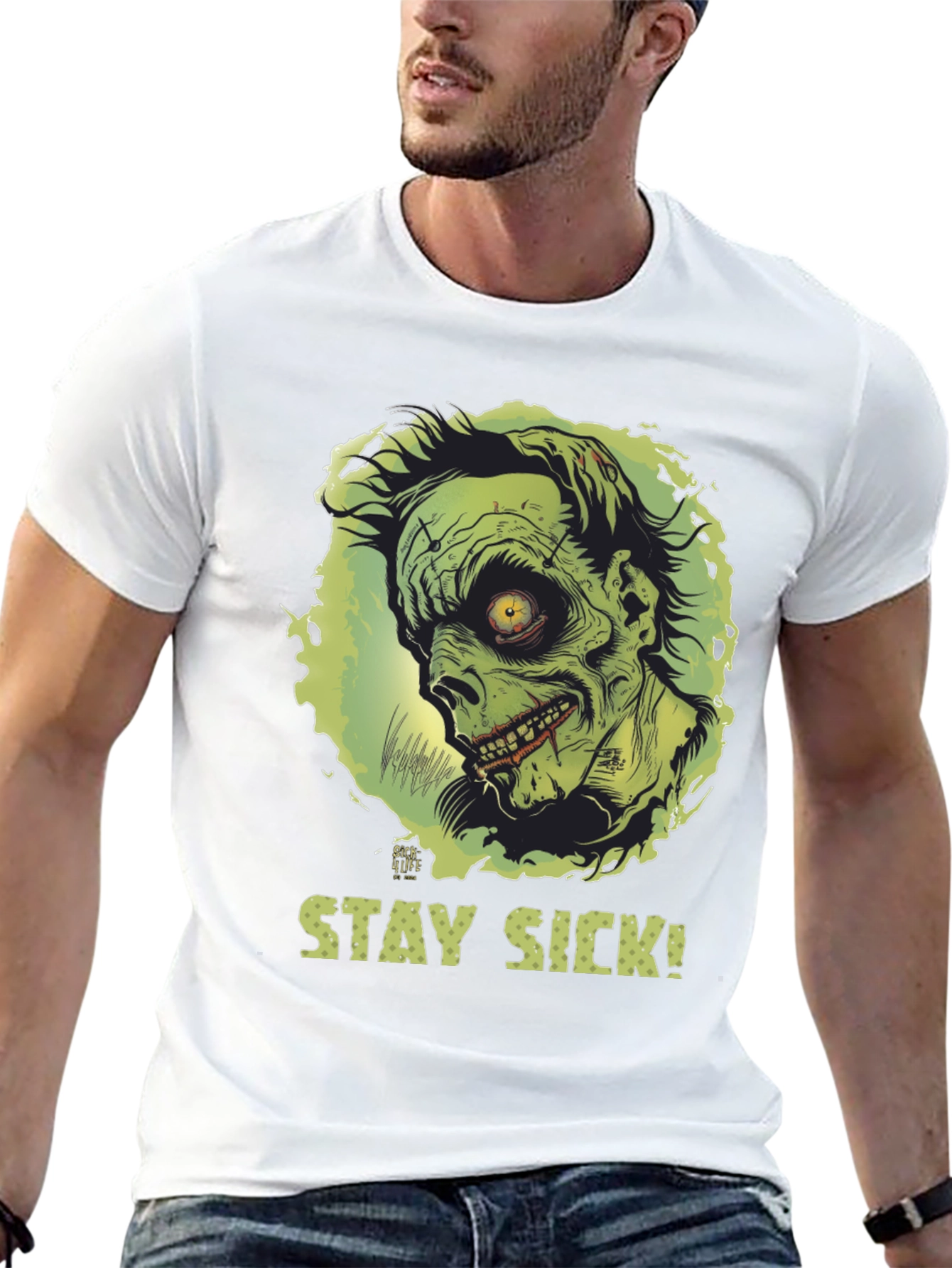 Stay Sick Zombie Graphic T-Shirt