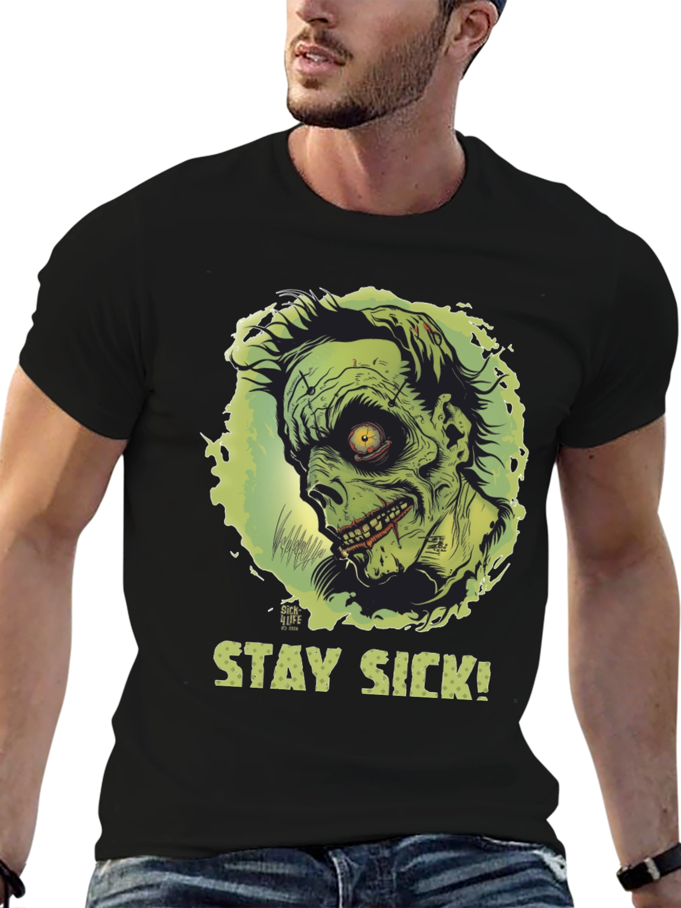 Stay Sick Zombie Graphic T-Shirt