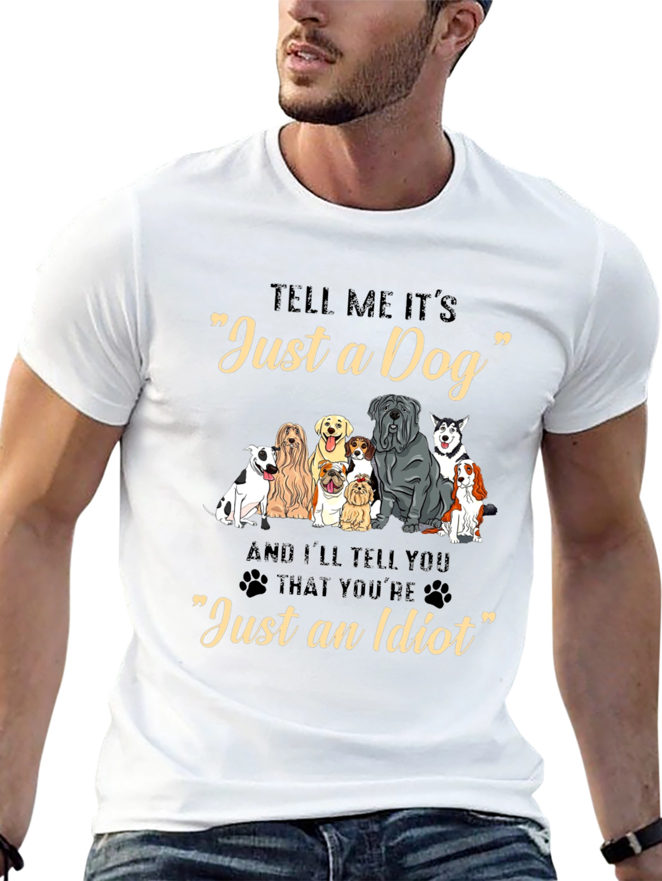 Just a Dog Graphic Tee - Dog Lover T-Shirt