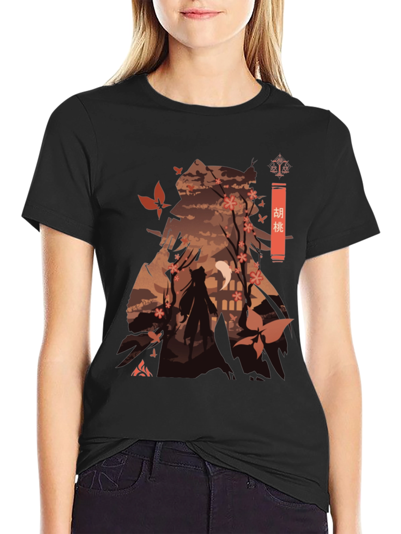 Hu Tao Genshin Impact T-Shirt Anime Graphic Tee