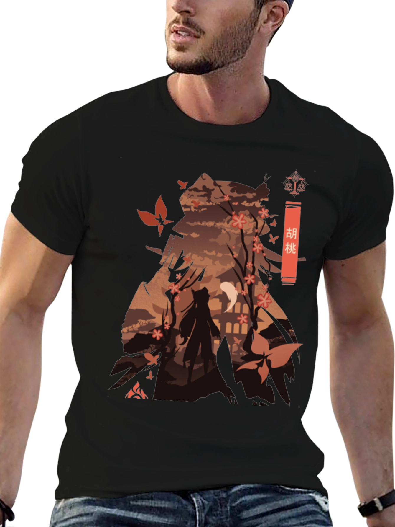 Hu Tao Genshin Impact T-Shirt Anime Graphic Tee