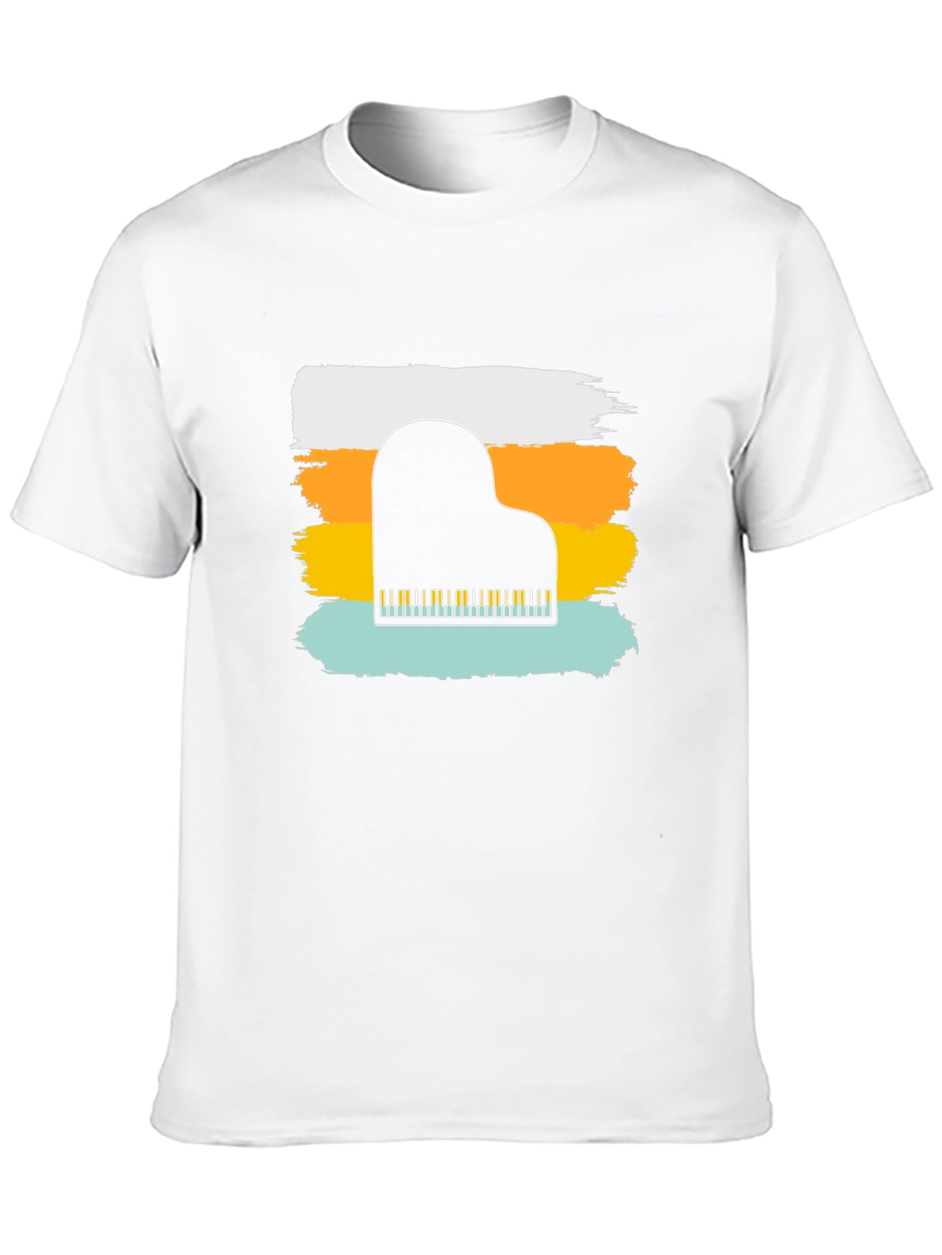 Piano Keys Graphic T-Shirt - Retro Style Tee