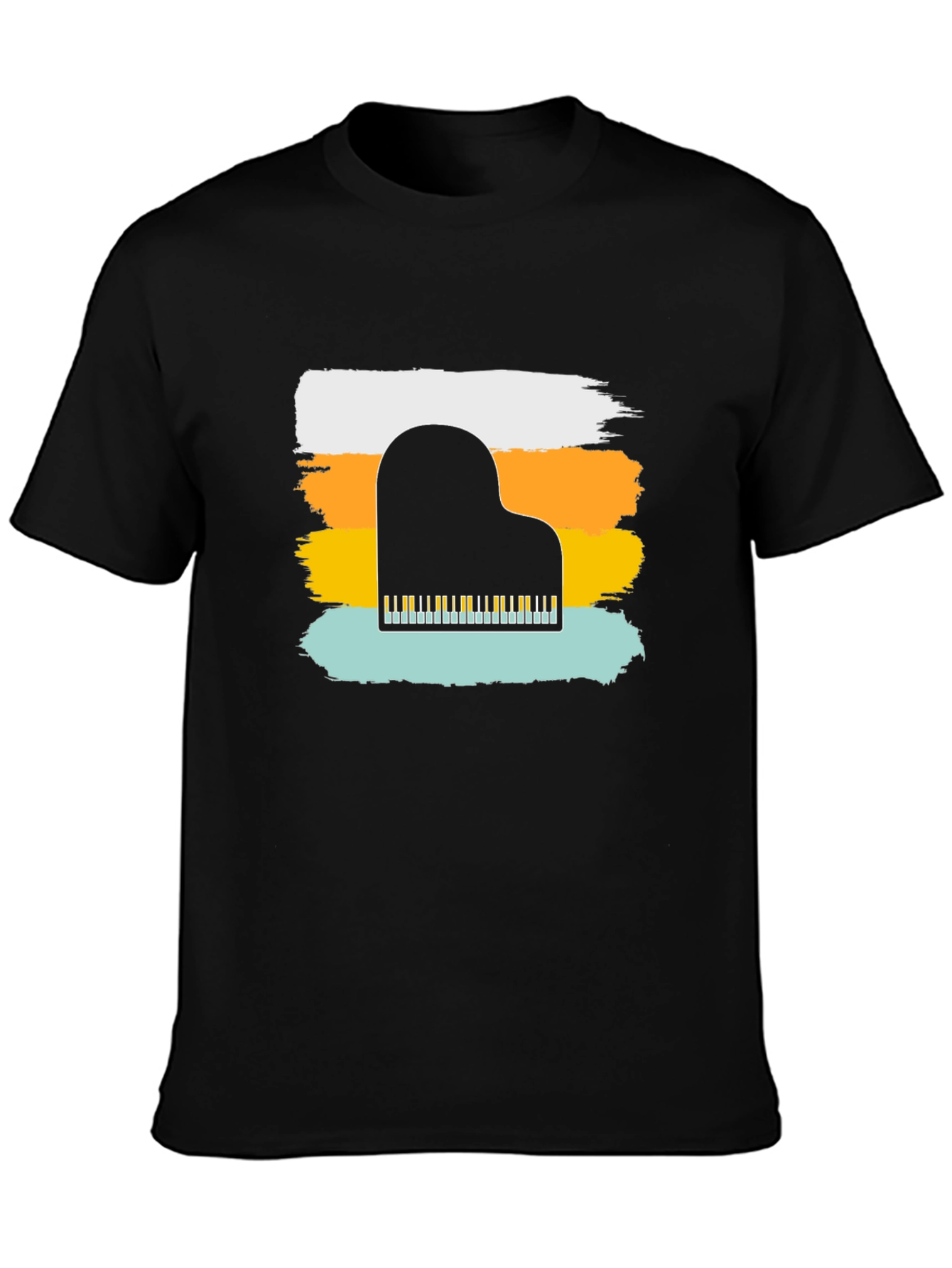 Piano Keys Graphic T-Shirt - Retro Style Tee
