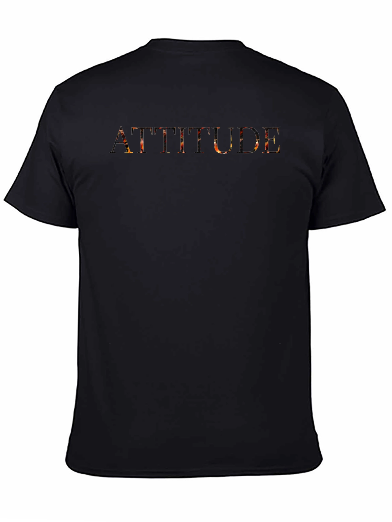 Attitude Graphic Print Crew Neck T-Shirt