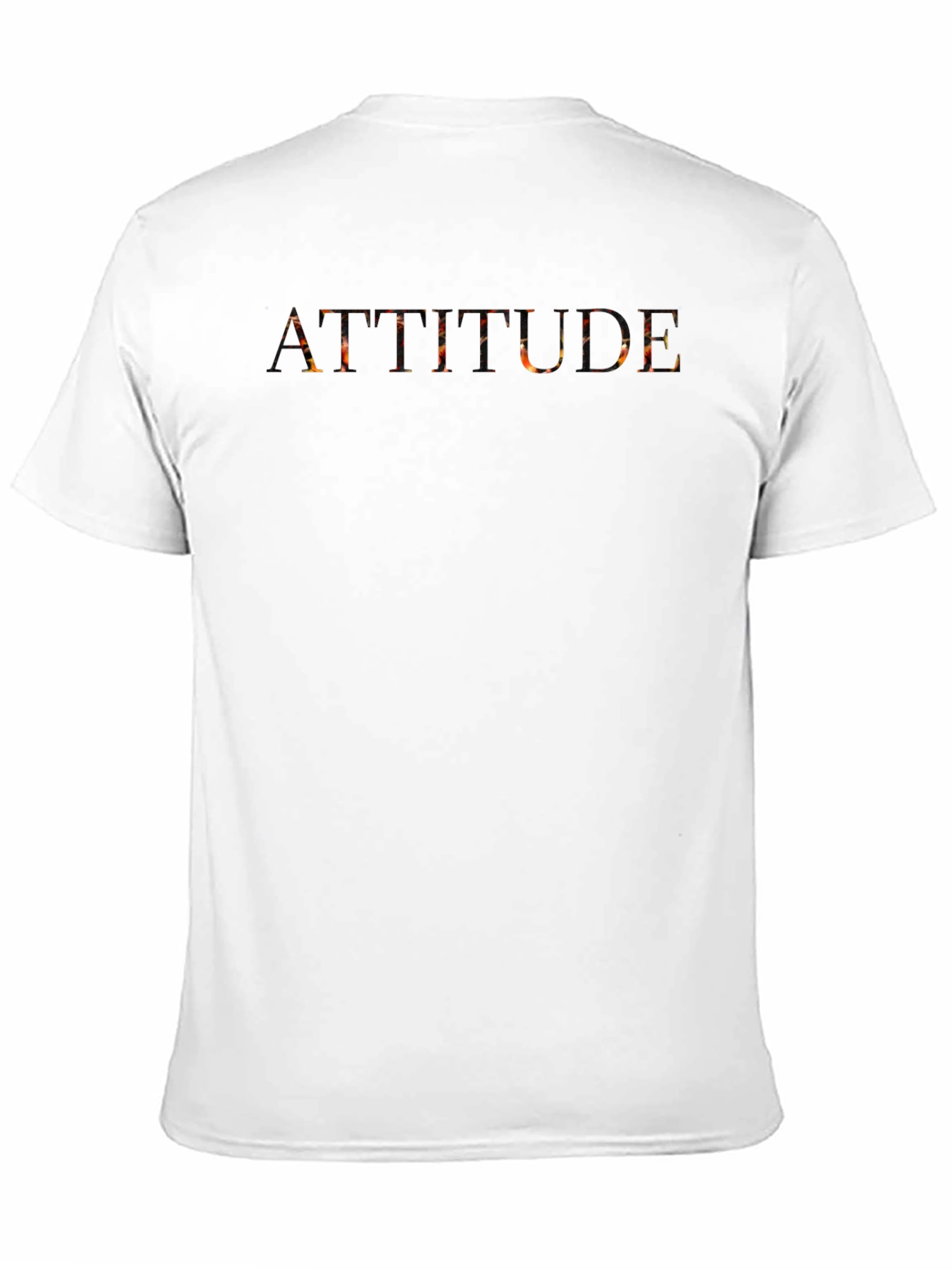 Attitude Graphic Print Crew Neck T-Shirt