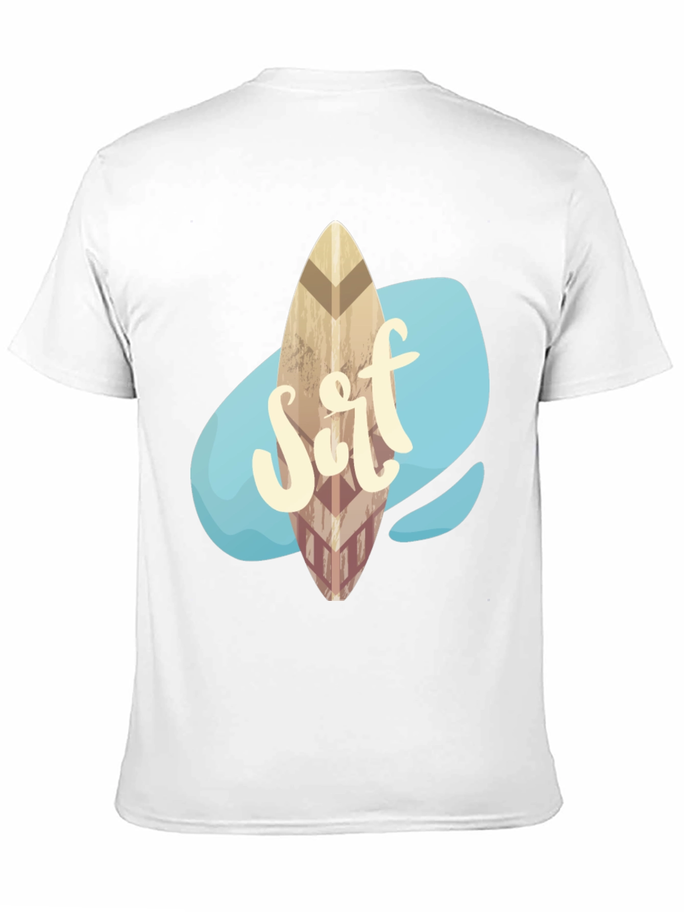 Surfboard Graphic Tee - Black Casual Shirt