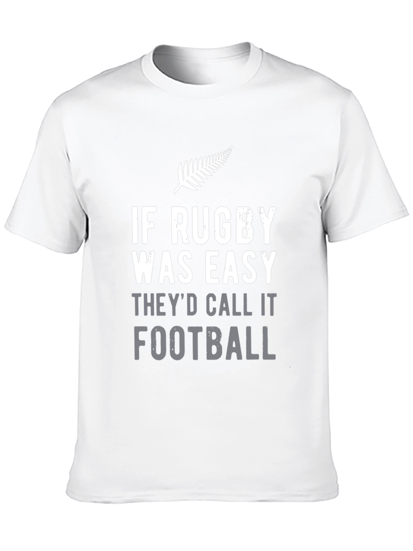 Rugby vs Football Graphic T-Shirt - Black