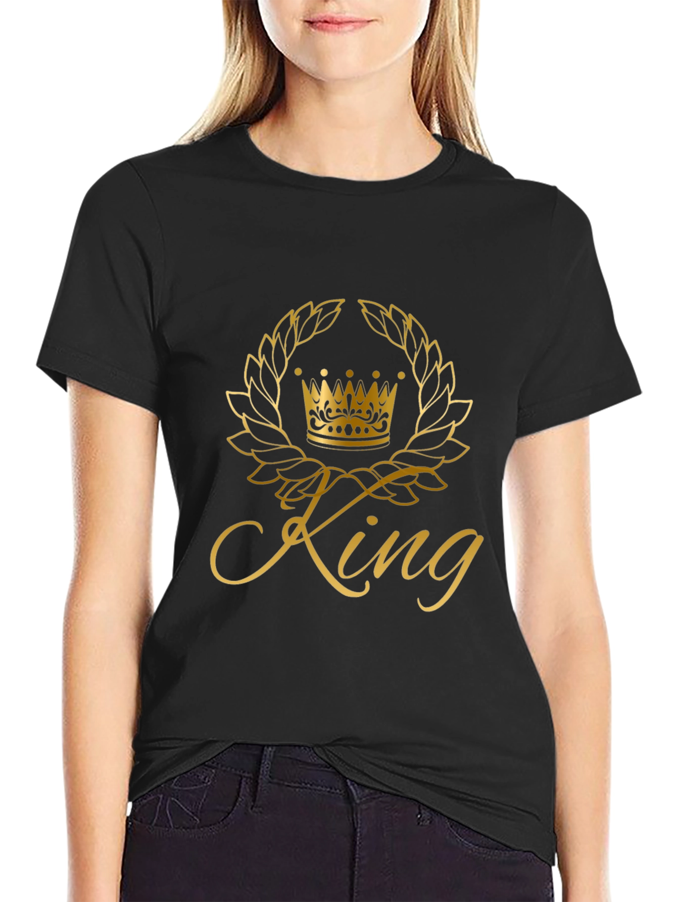 King Crown Graphic T-Shirt - Mens Black Tee