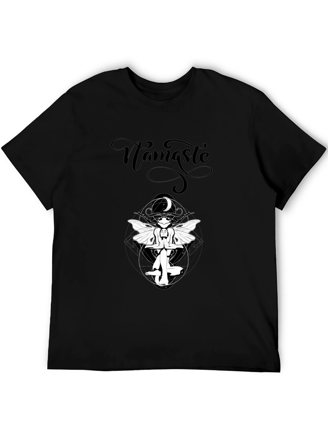 Namaste Graphic Black T-Shirt