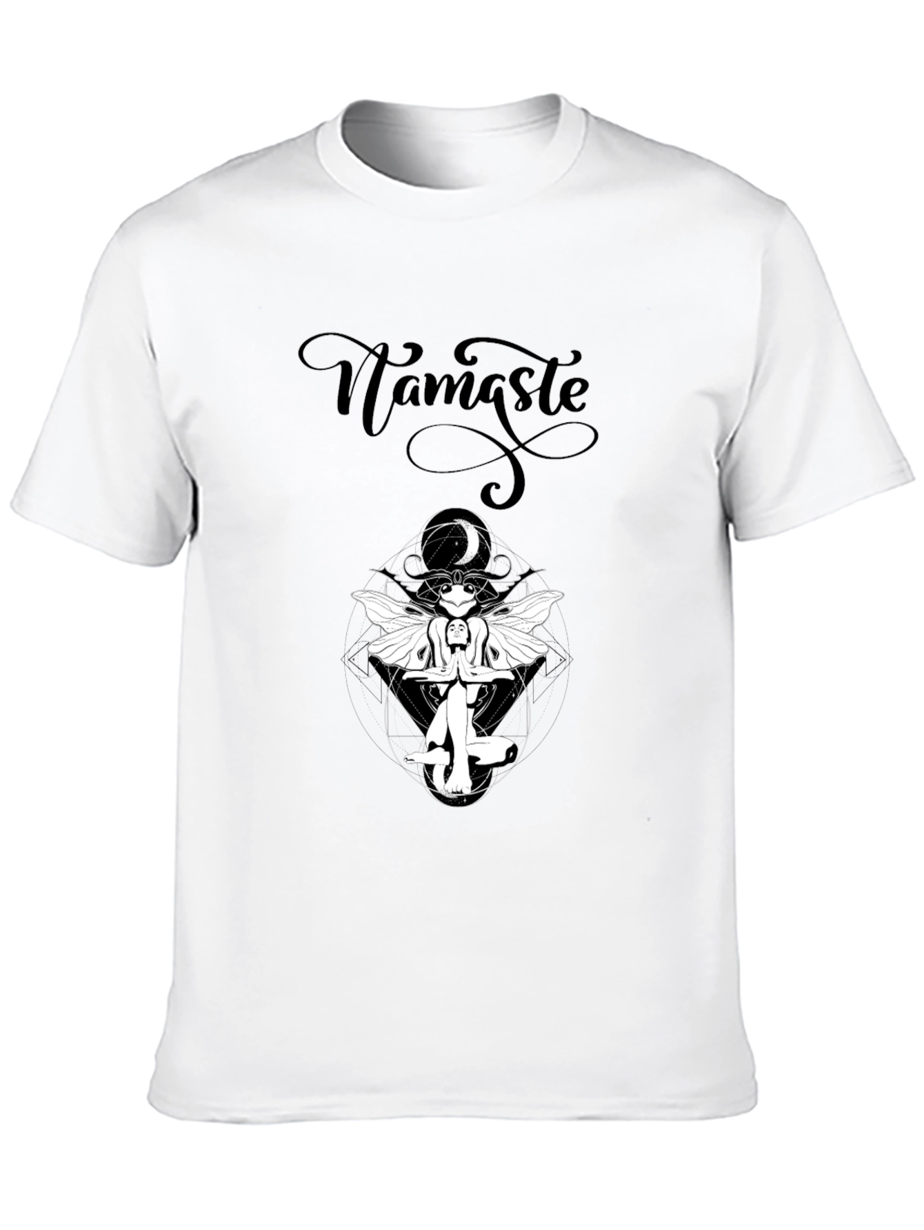 Namaste Graphic Black T-Shirt