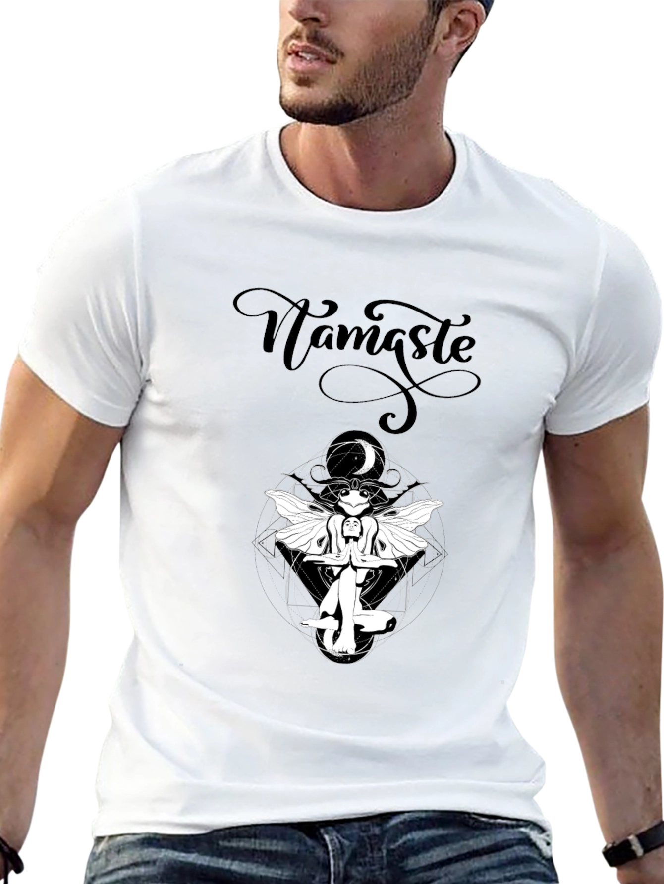 Namaste Graphic Black T-Shirt