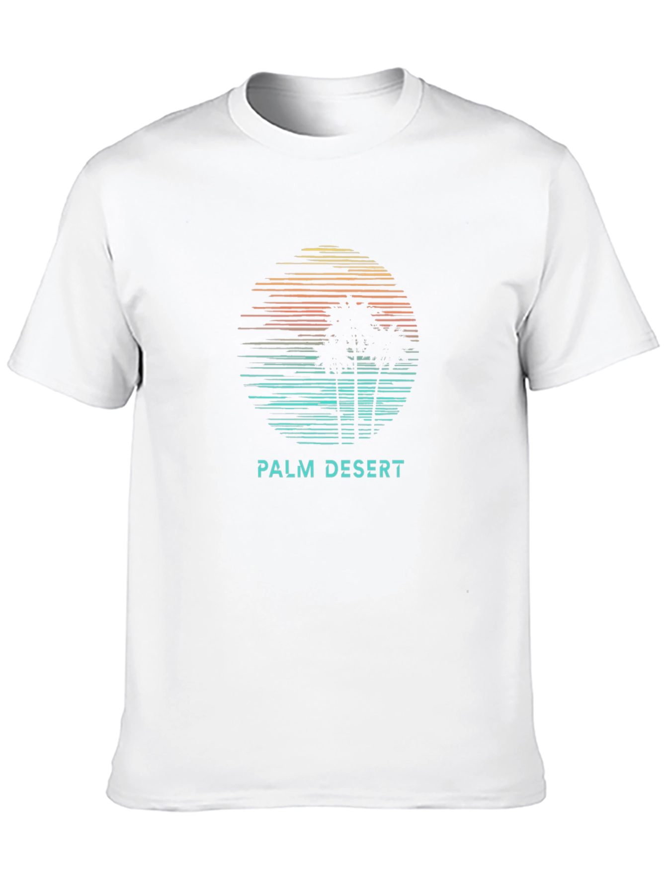 Palm Desert Retro Graphic T-Shirt - Black