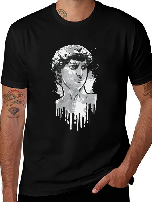 David Statue Graphic Tee - Modern Art Shirt