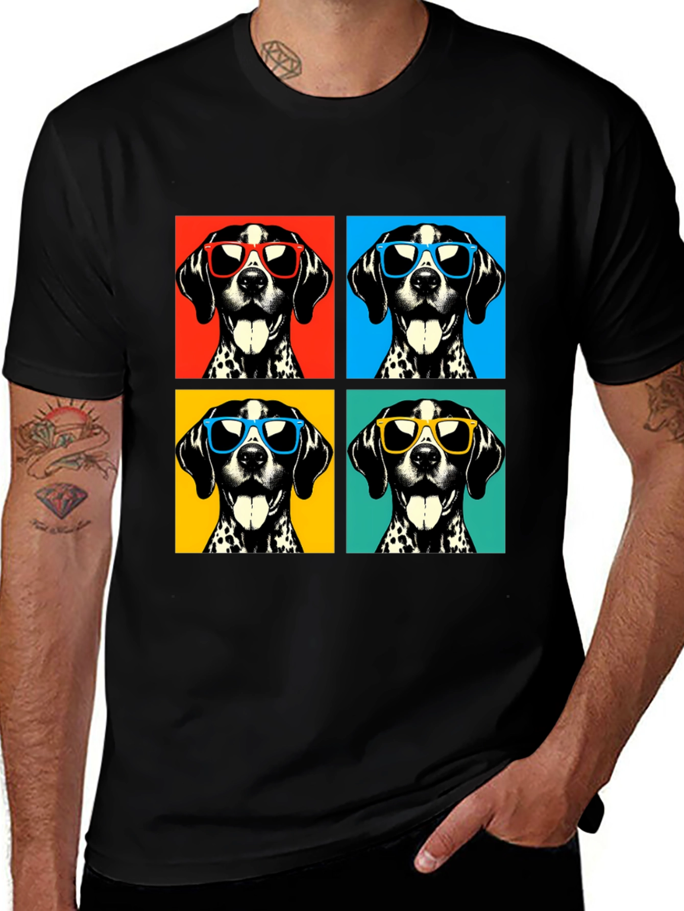 Cool Dog T-Shirt - Pop Art Dalmatian Tee