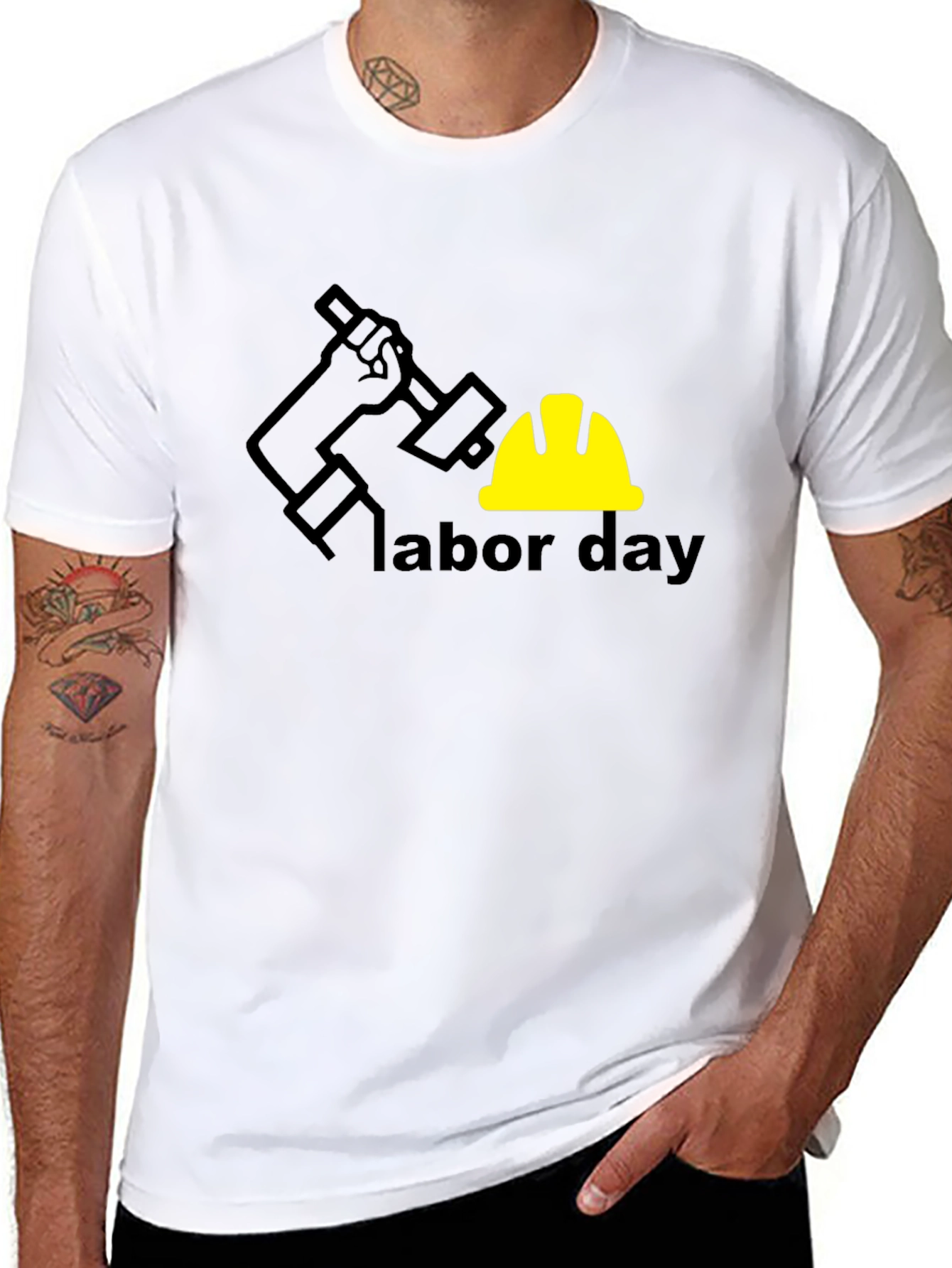 Labor Day T-Shirt - Black Graphic Tee