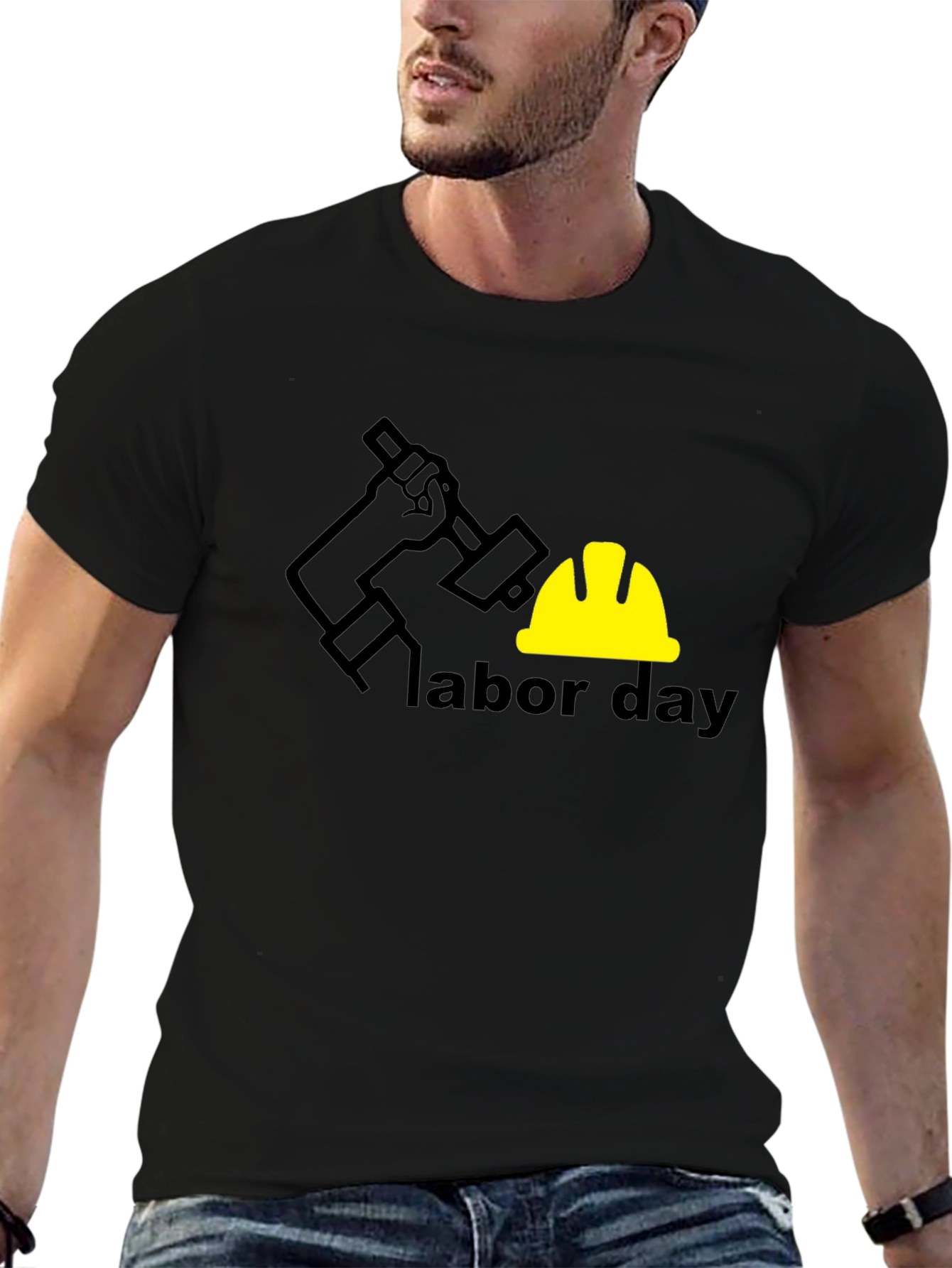 Labor Day T-Shirt - Black Graphic Tee