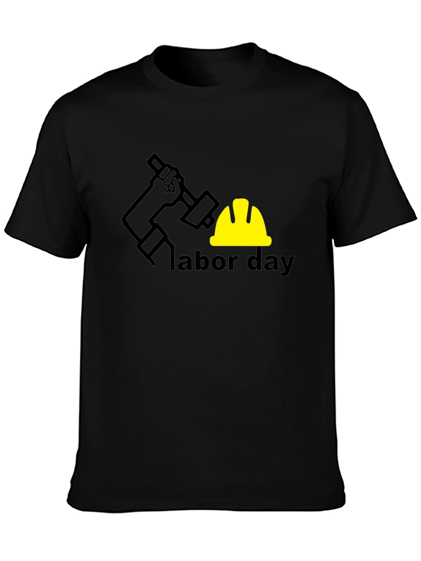 Labor Day T-Shirt - Black Graphic Tee