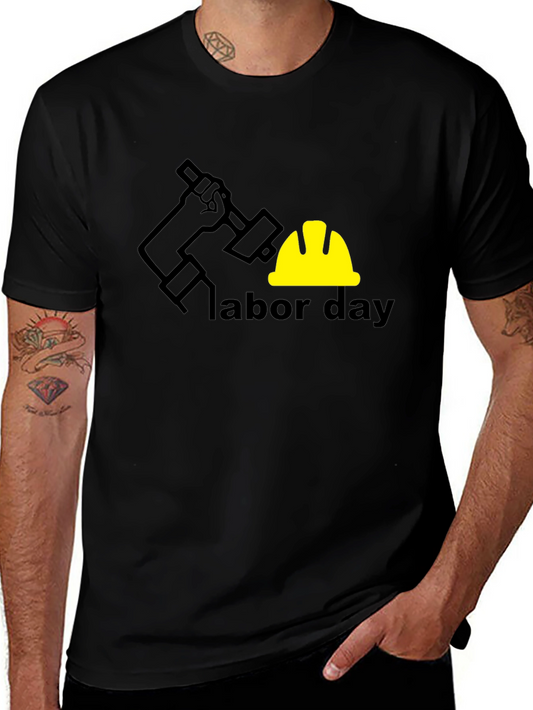 Labor Day T-Shirt - Black Graphic Tee