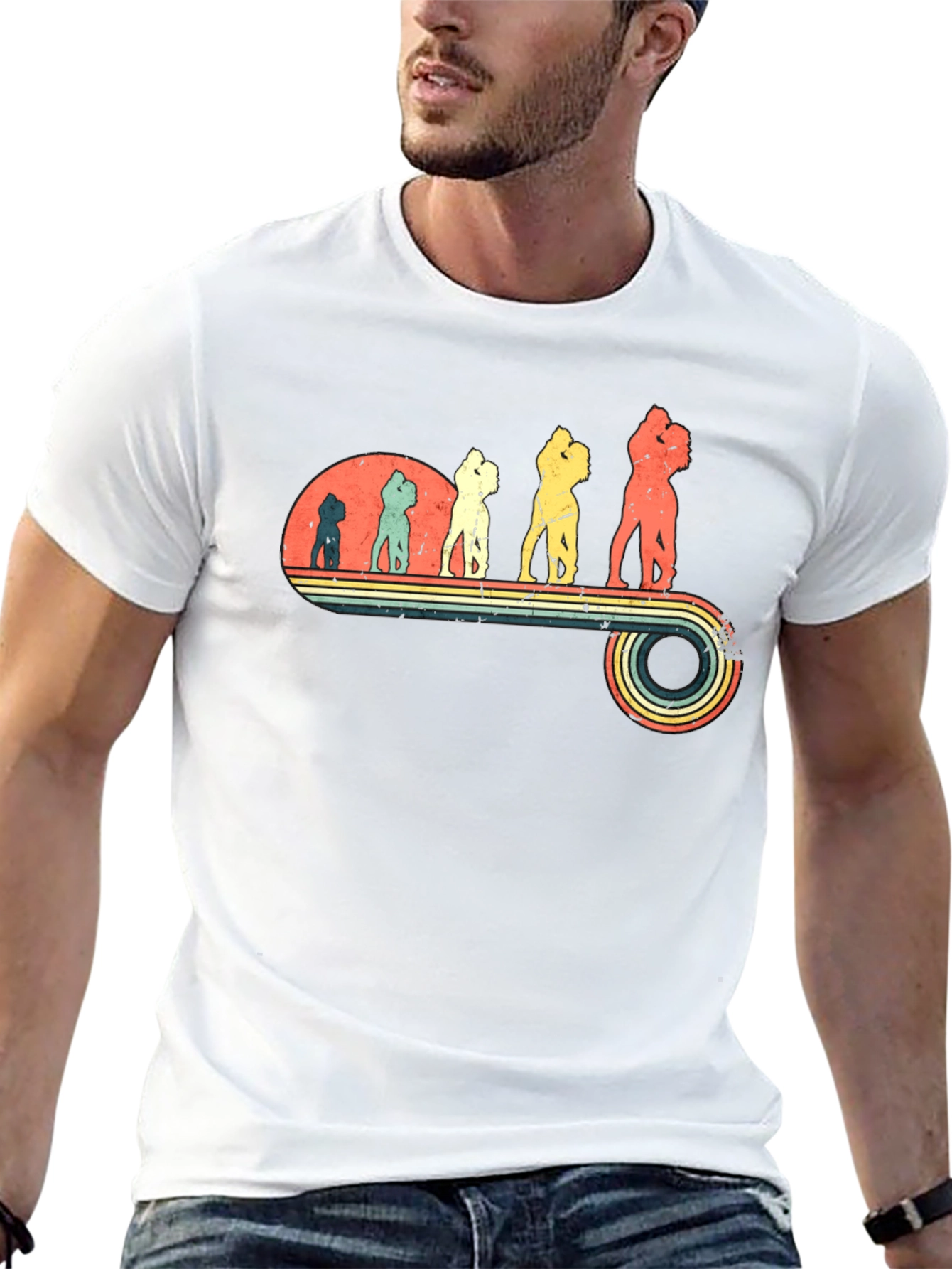 Retro Evolution of Love Black Tee