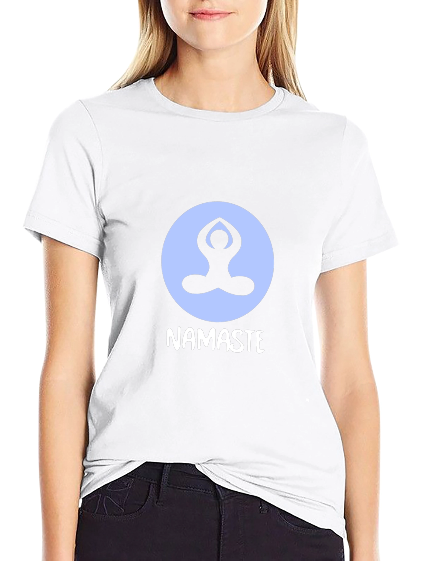 Namaste Yoga Graphic T-Shirt - Black
