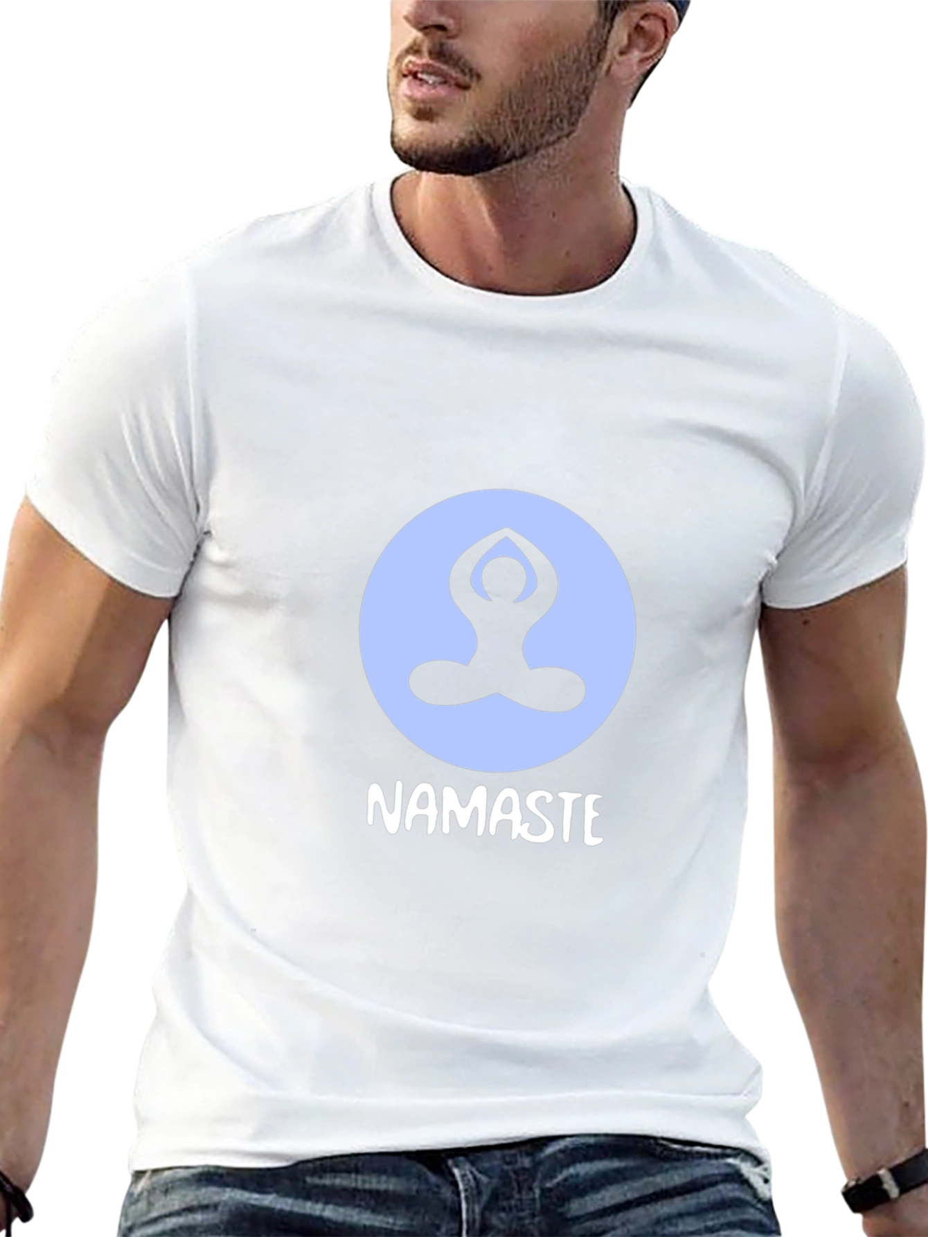 Namaste Yoga Graphic T-Shirt - Black