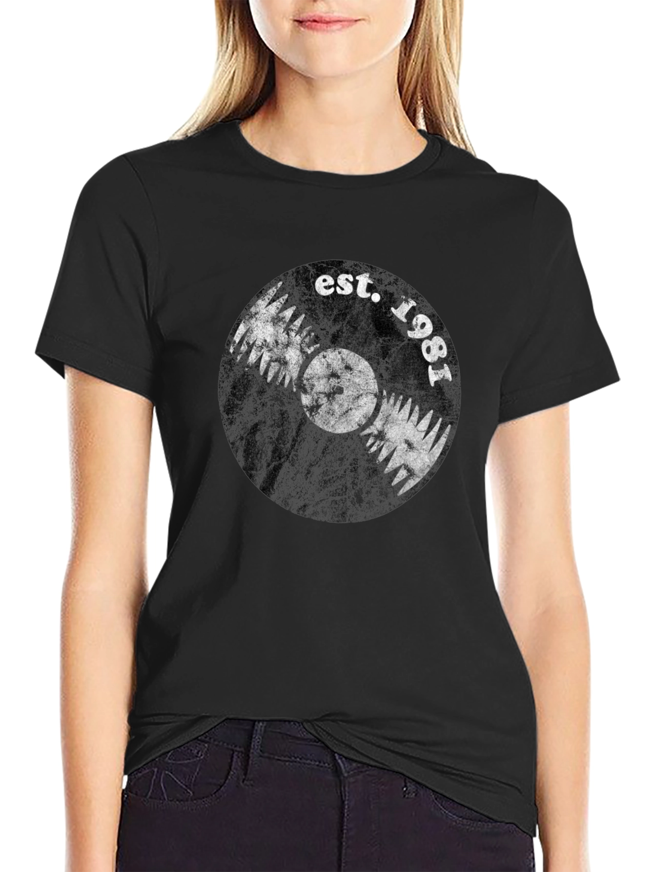 Est. 1981 Vinyl Record Graphic T-Shirt