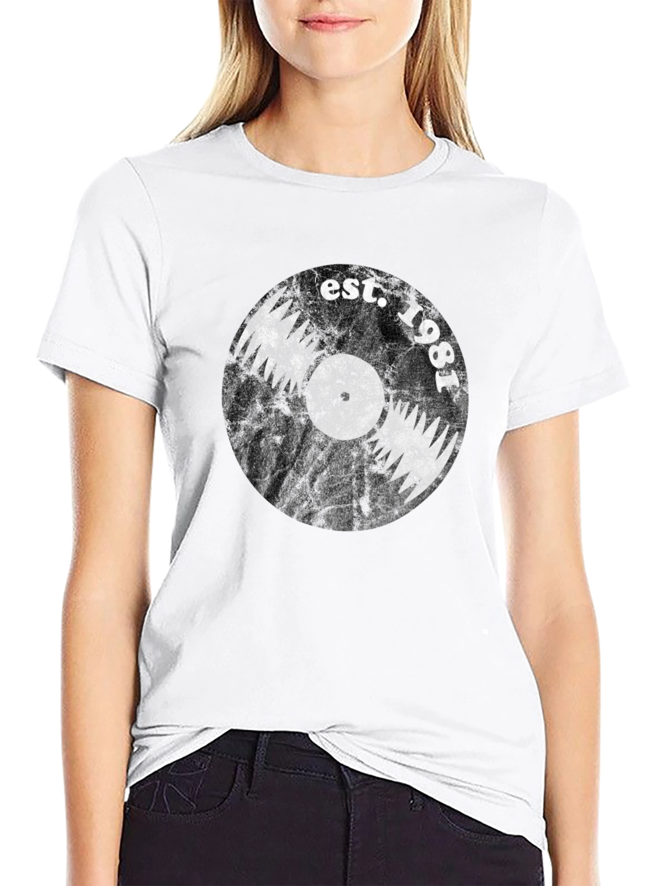 Est. 1981 Vinyl Record Graphic T-Shirt